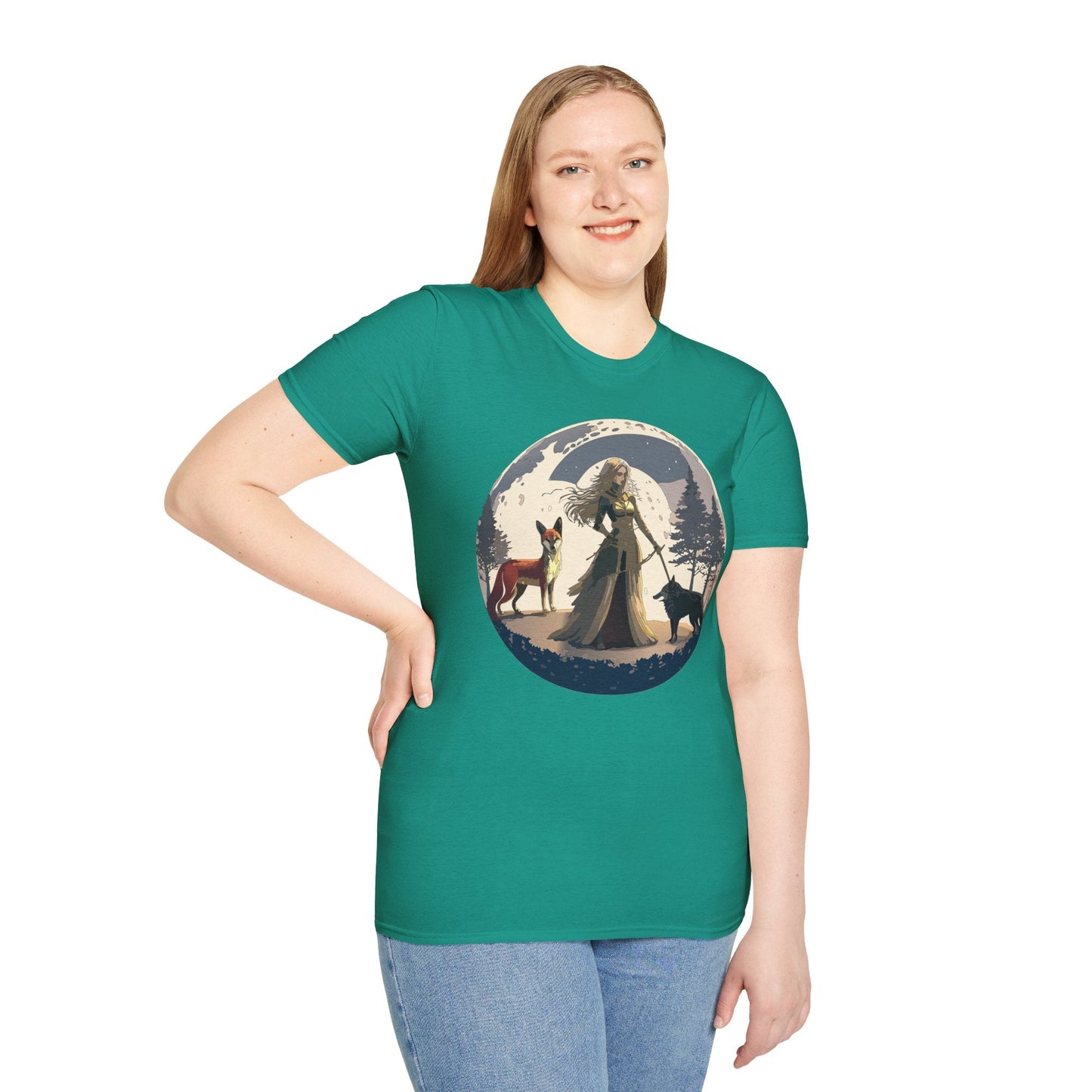 Womens Graphic T Shirt Art Design Tee Softstyle 64000 Gildan Unisex Short Sleeve