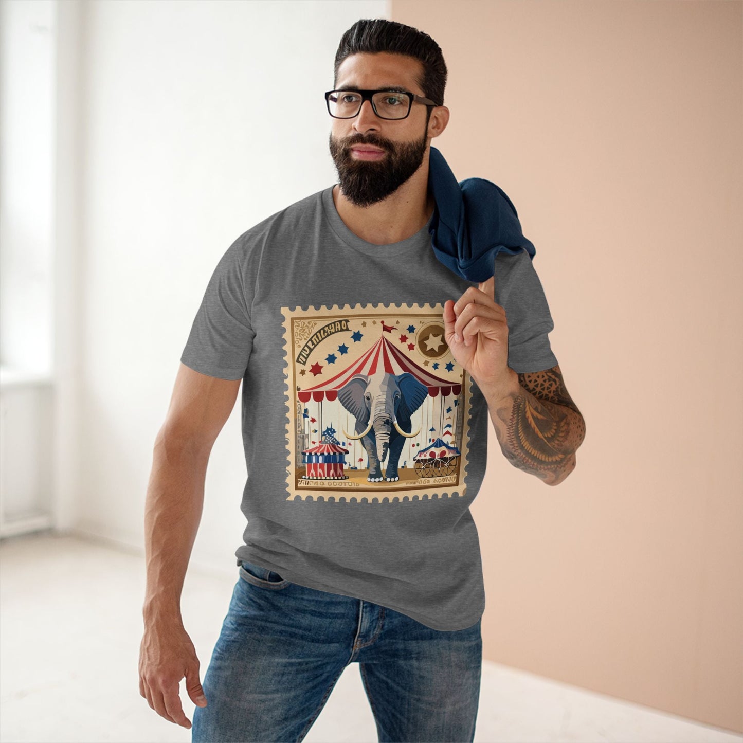 Stamp Shirt Postage Stamp Tee Unisex Premium Cotton Original Art Design From Retro2Nova PS 50
