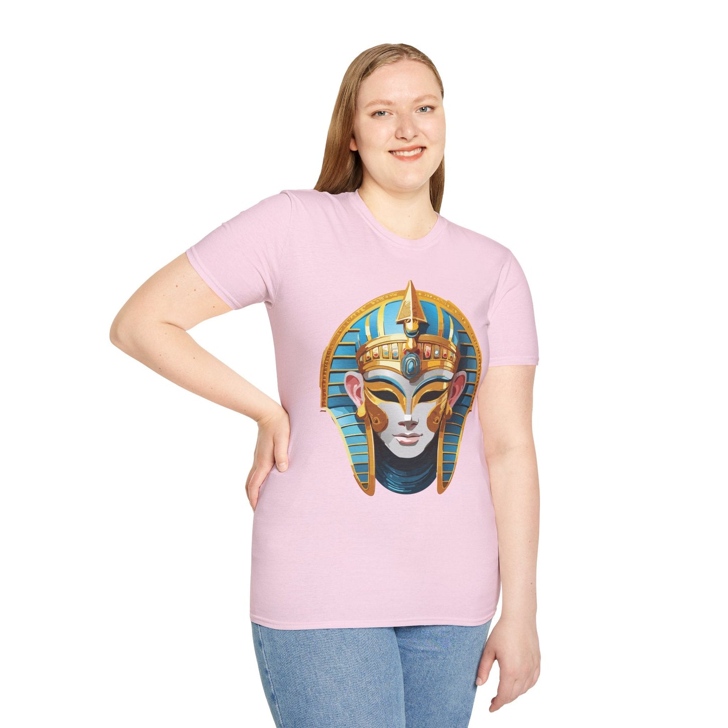 Mask Design Tee Shirt For Unisex Comfort Gildan Softstyle 64000 Ring Spun Cotton