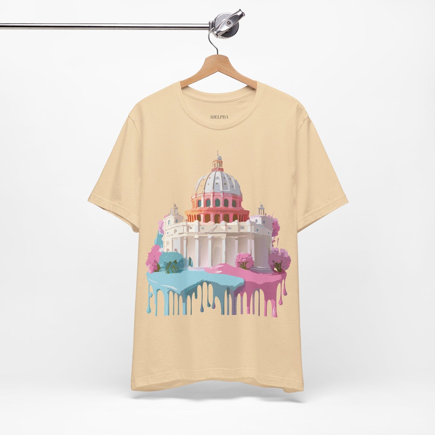 Adelpha Rome Tourist Shirt Unisex Graphic Tee With Vintage Art Design Comfortable Fit