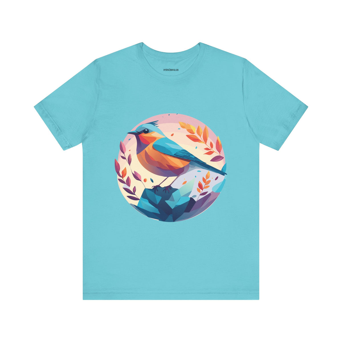 Bird Graphic Unisex Cotton Bella+Canvas Tee with Animal Design ab5