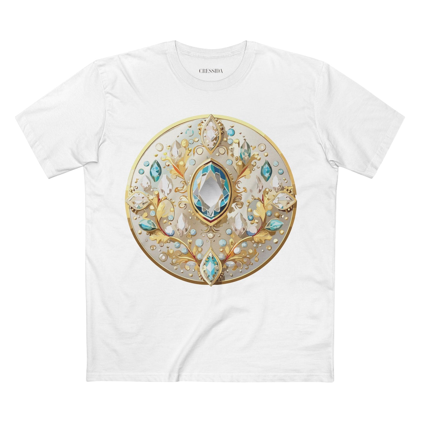Medallion Graphic T-Shirt Unisex 100 Cotton With Gold Art Design Medal Tee 22