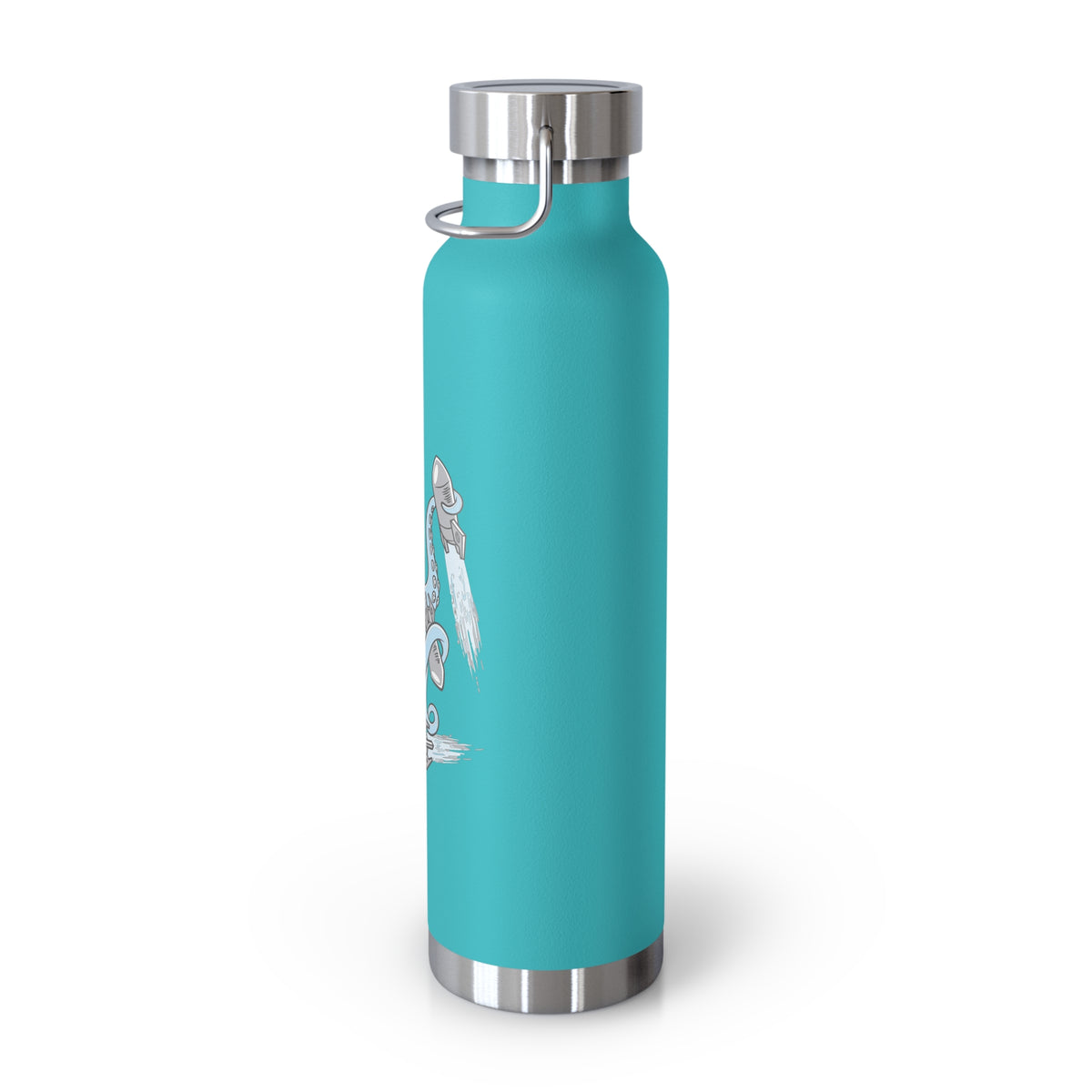22oz Copper Insulated Water Bottle with Cartoon Design - CV74