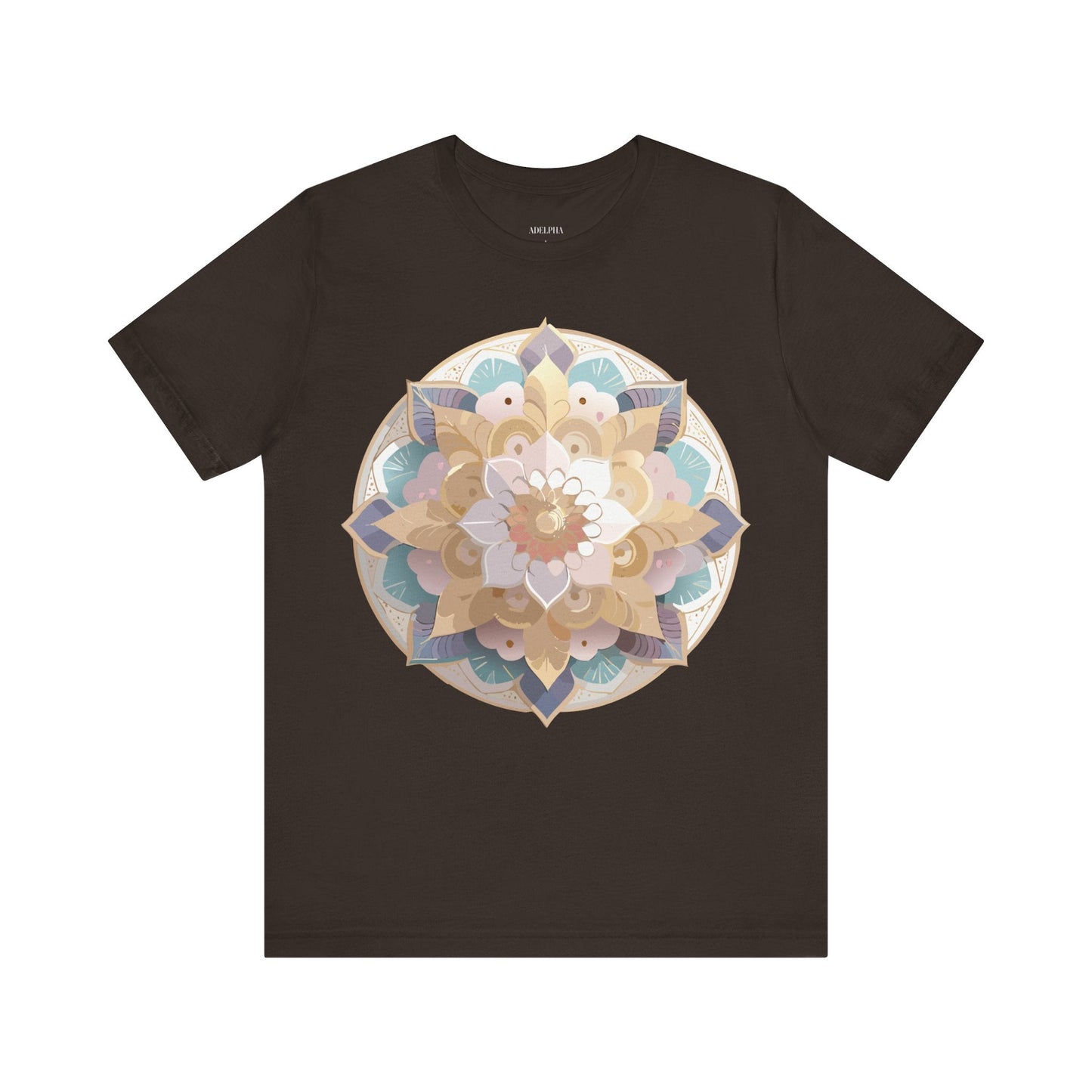 Adelpha Mandala Graphic Tee Unisex Jersey Short Sleeve Vintage Inspired Art Design Shirt
