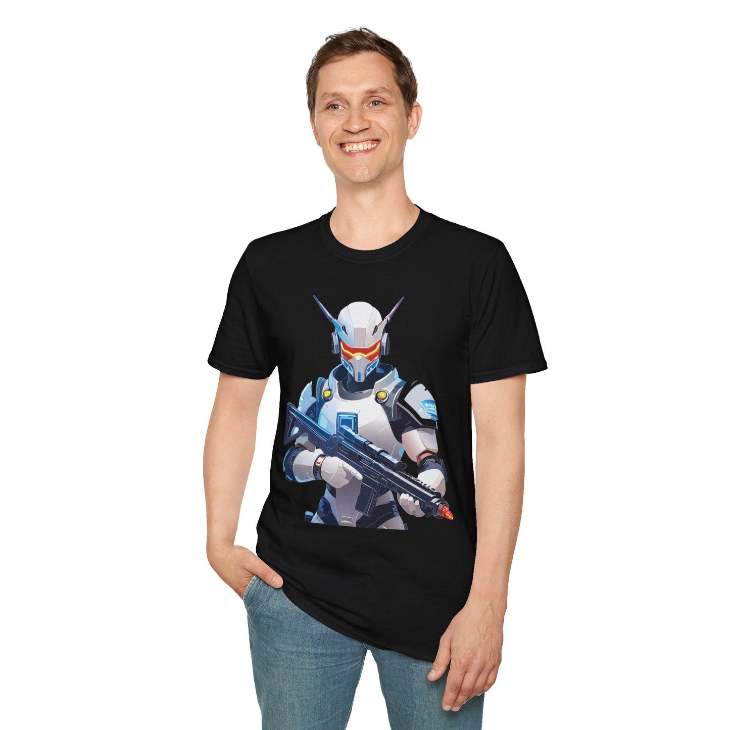 Robocop Shirt Unisex T Shirt With Robocop Artwork Gildan Softstyle 64000 Cotton Tee