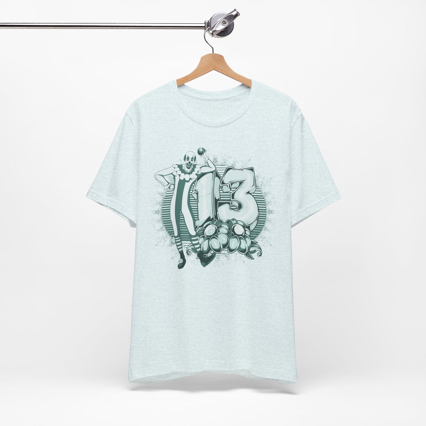 Vintage Clown Graphic Illustration Unisex Cotton T-Shirt Art-39