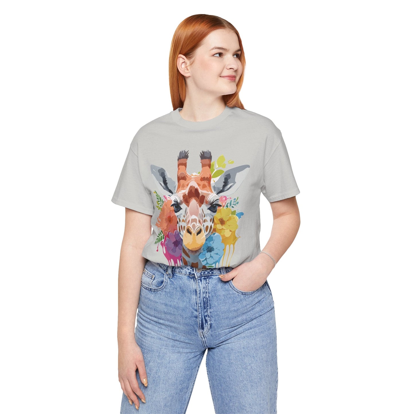 Giraffe Graphic Tee Unisex Jersey Short Sleeve Adelpha Vintage Inspired Artwork Design