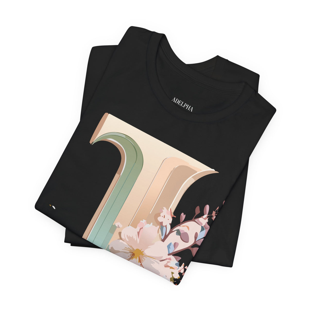 Letter J Graphic Unisex Cotton Bella+Canvas Tee with Art Letter Design