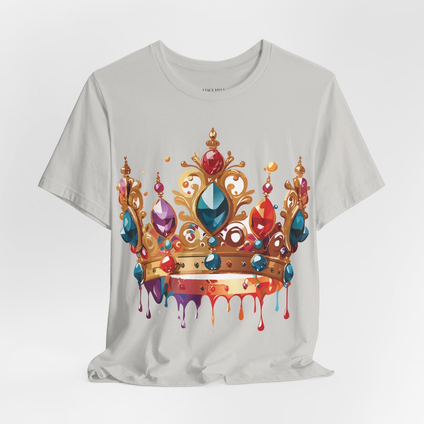 Adelpha Vintage Inspired Graphic Tee Crown Shirt Unisex Short Sleeve Art Design Edition