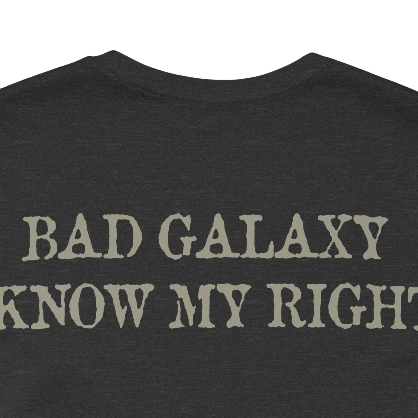 Bad Galaxy Skull T Shirt Made In USA 100 Percent Cotton Eco Friendly Inks Durable Stitching