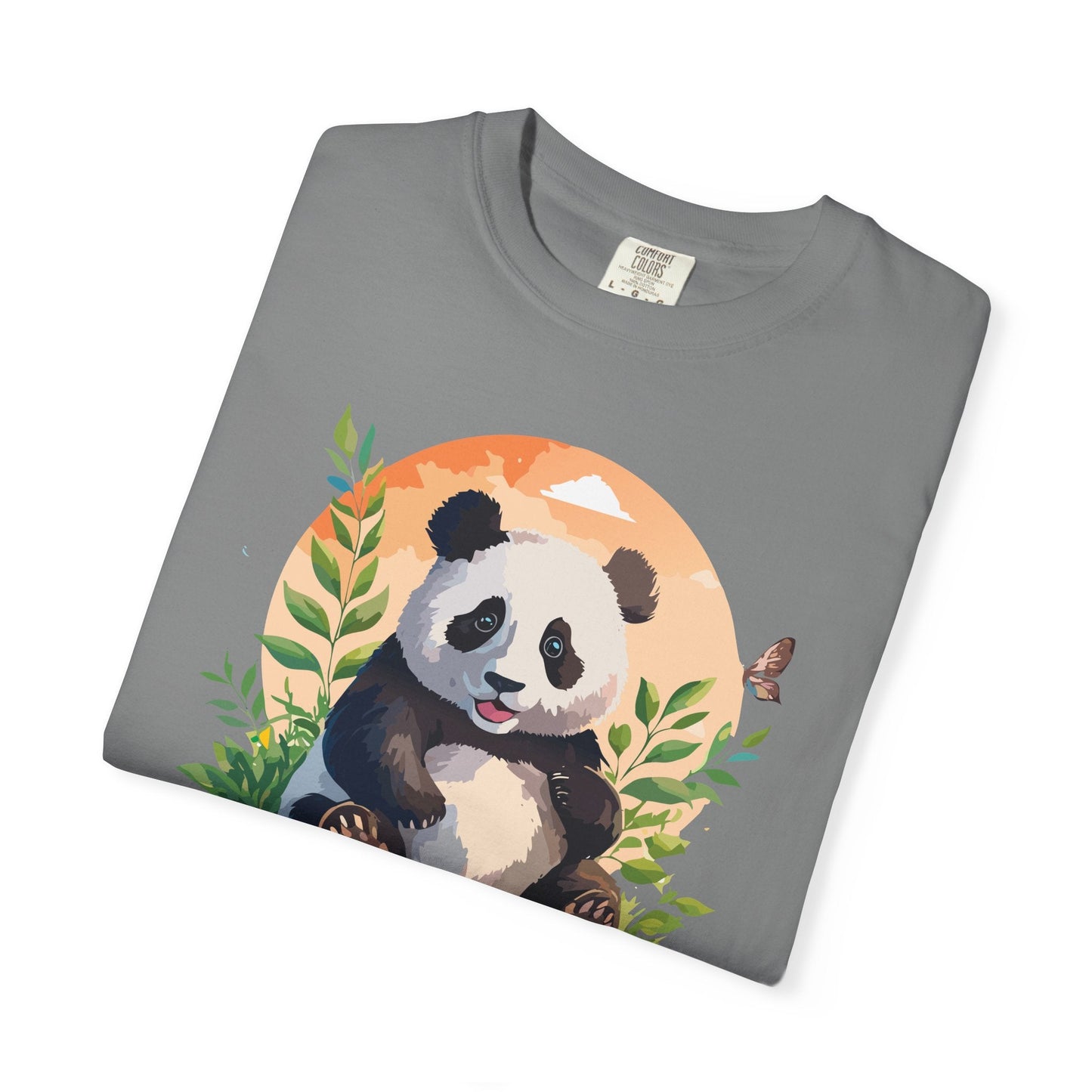 Panda Portrait Graphic T-Shirt Unisex Cotton Floral Animal Art Tee pp4
