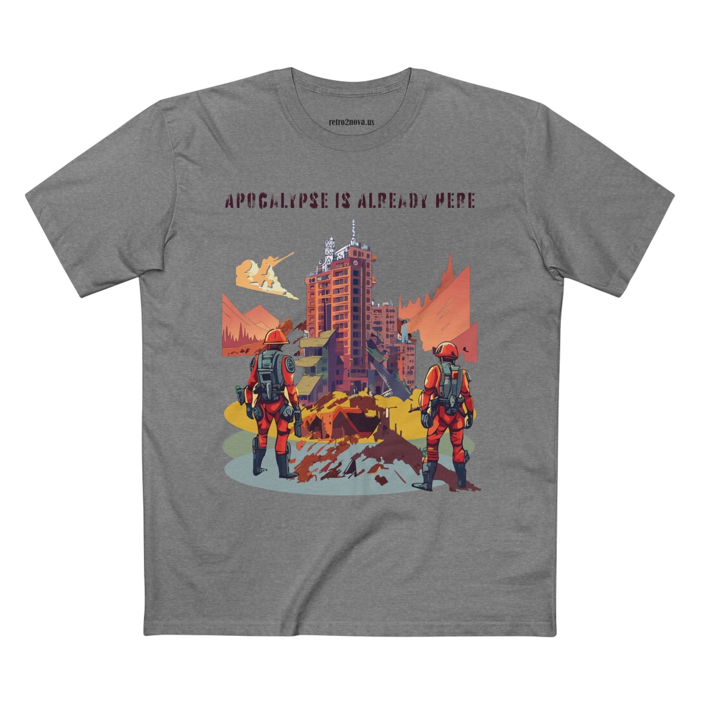 Cataclysm Doomsday Unisex Premium Cotton Tee With Original Art Design Retro2Nova