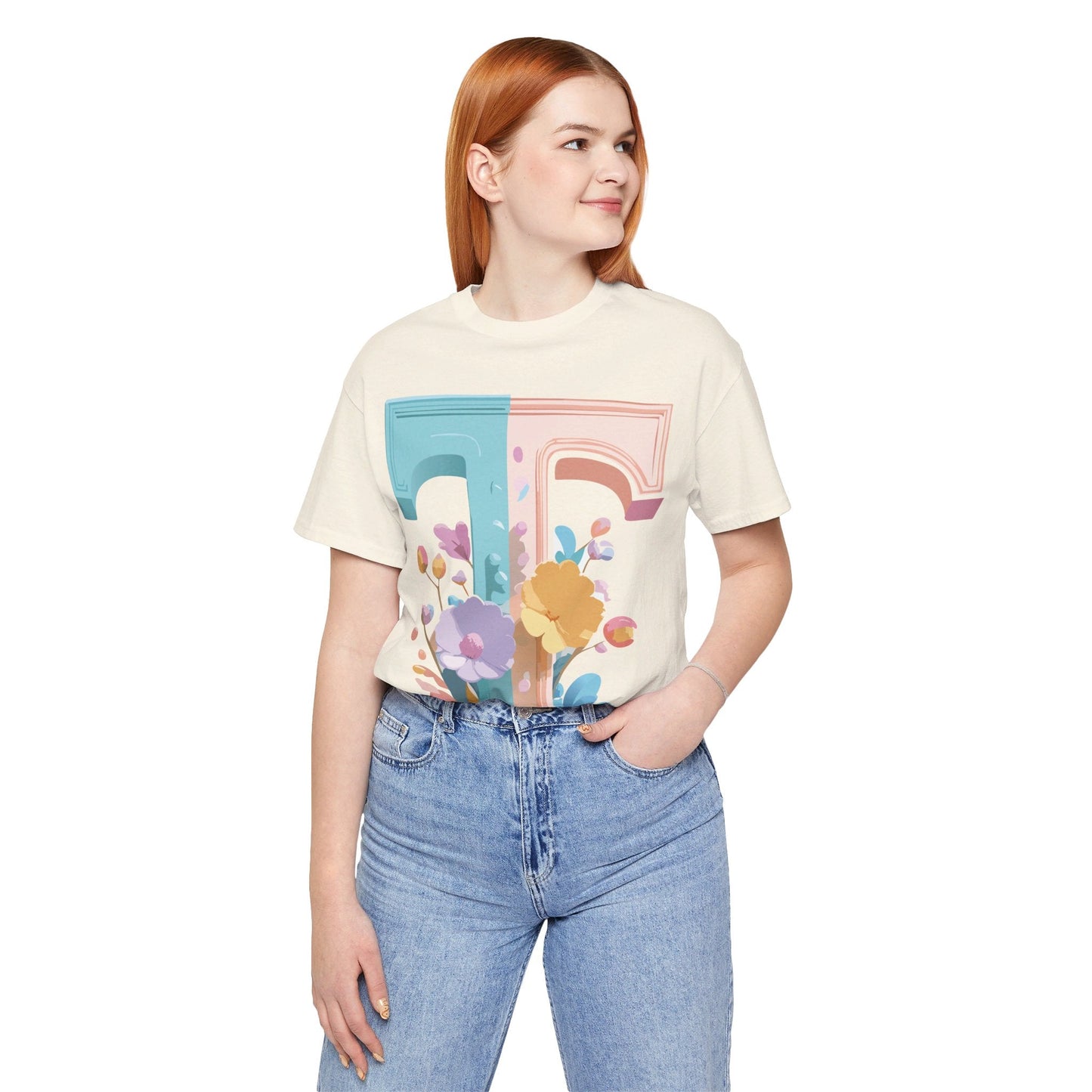 Adelpha Graphic Tee Unisex Short Sleeve Letter Shirt Featuring Vintage Inspired Artwork