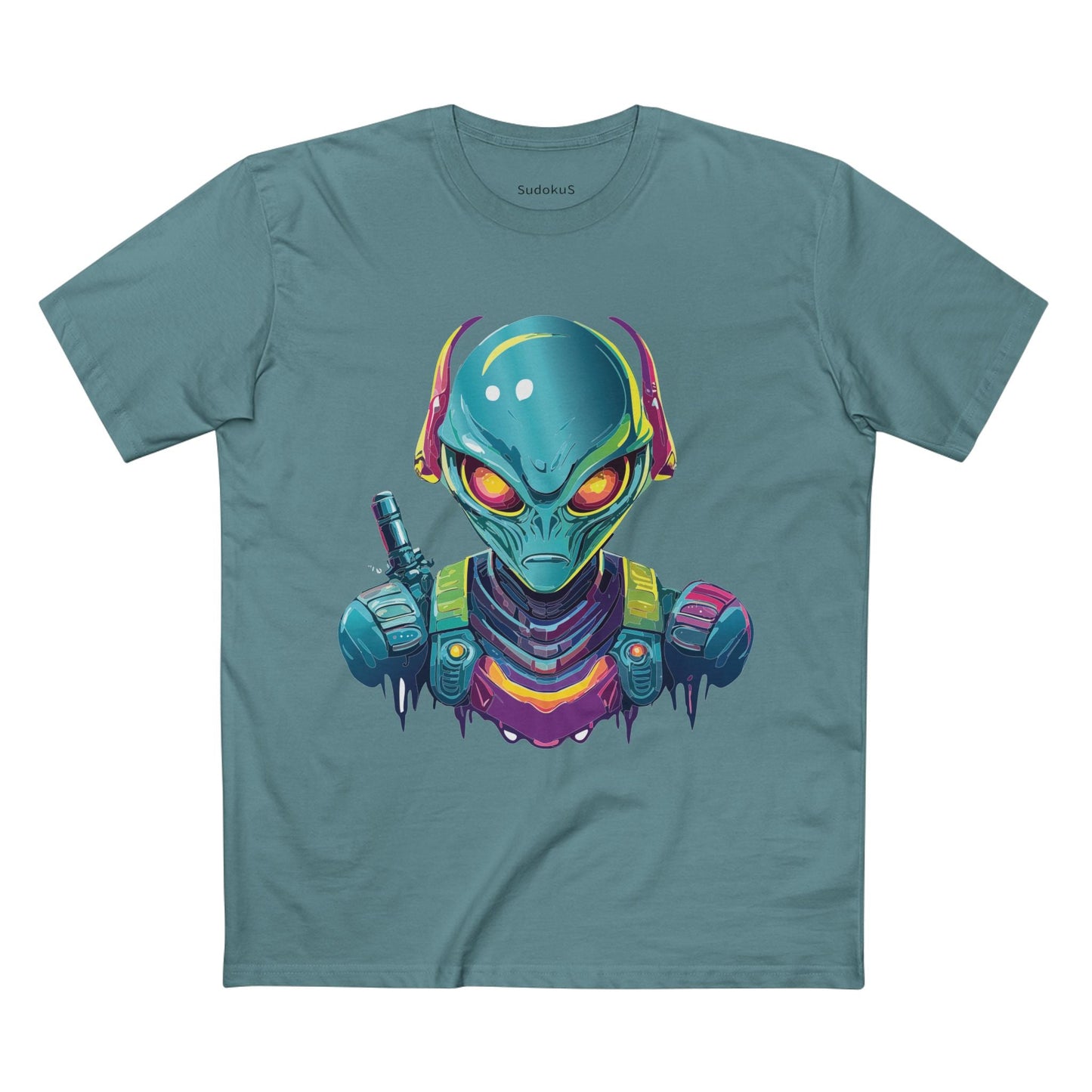 Aliens Graphic Unisex 100 Cotton Staple Tee 5