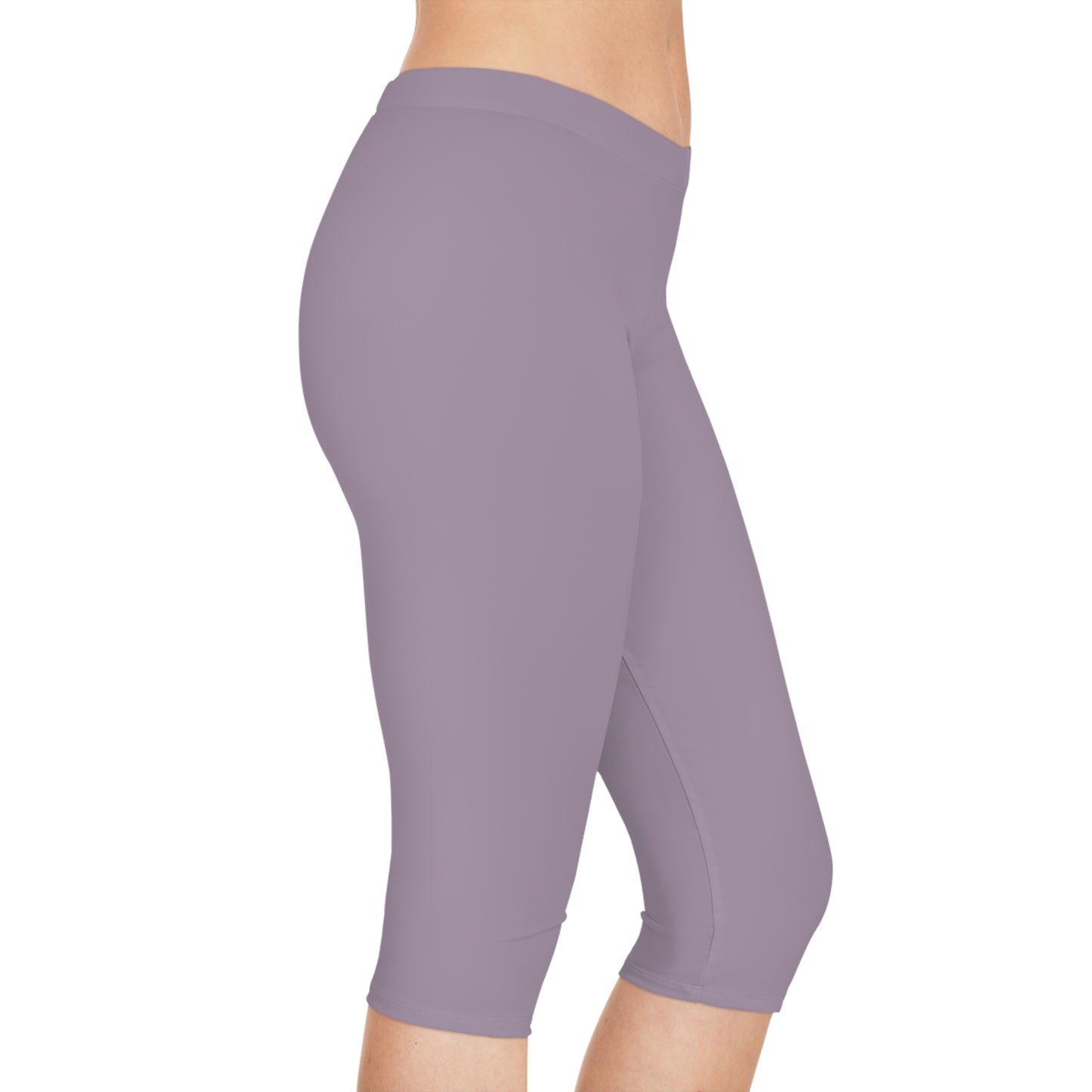 Purple Color Capri Leggings, Purple Capri Leggings 1