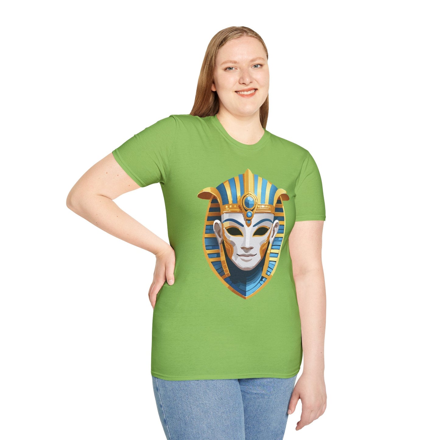Mask Tee Shirt Unisex Gildan Softstyle 64000 Cotton Tee With Masquerade Design Artwork