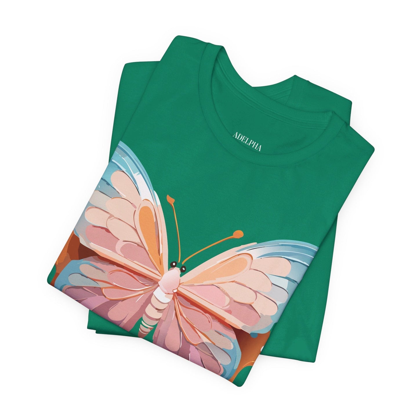 Butterfly Graphic Unisex 100 Cotton Lightweight Vintage Design Jersey Tee 86
