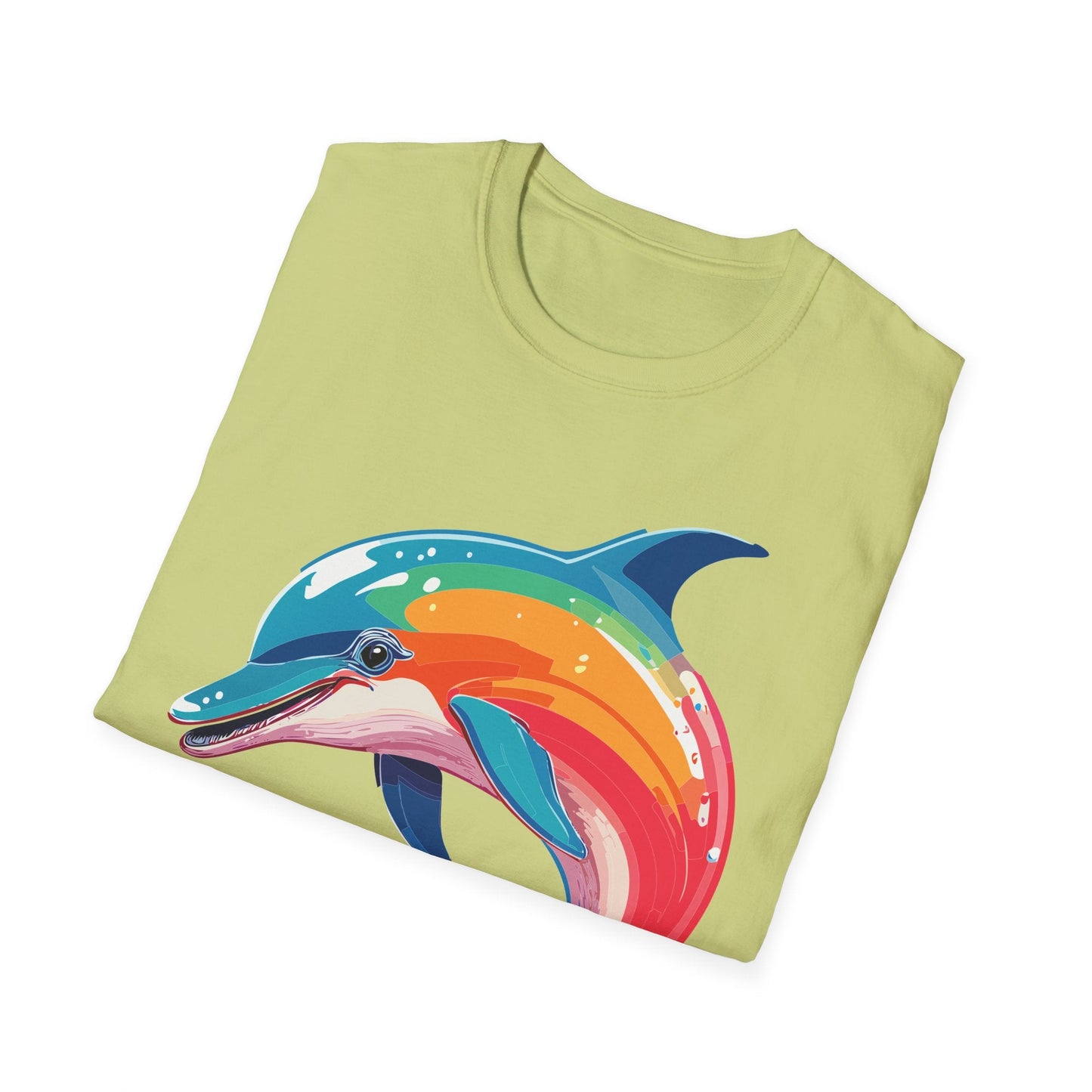 Dolphin Shirt For Unisex 100 Percent Ring Spun Cotton Gildan Softstyle 64000 Short Sleeve Tee