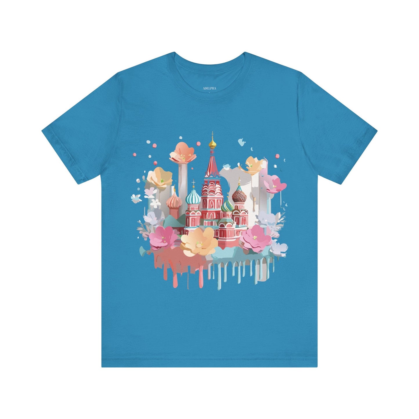 Adelpha Graphic Tee Unisex Jersey Short Sleeve Moscow City Tour Shirt Vintage Inspired Artwork