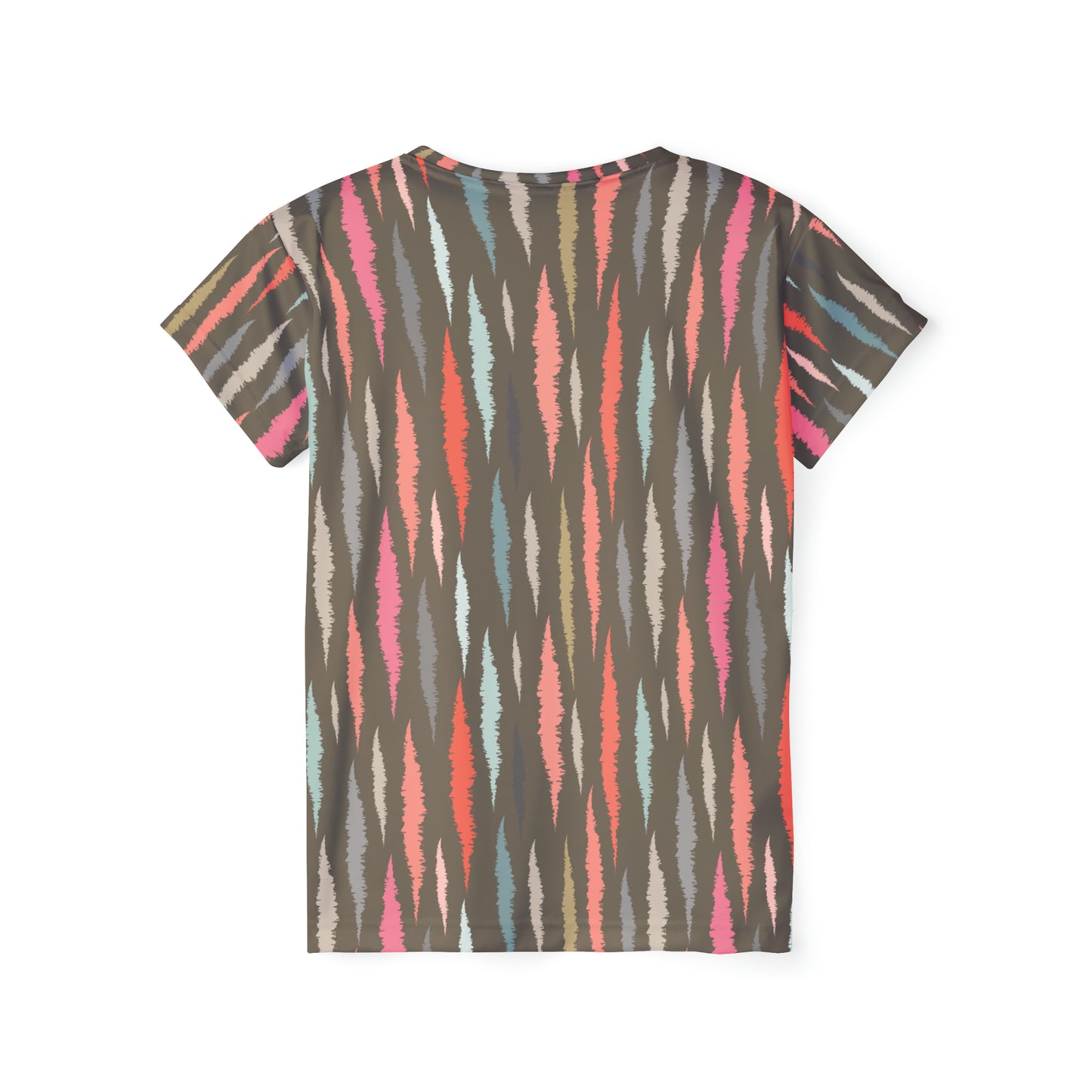 Camiseta de poliéster con estampados abstractos