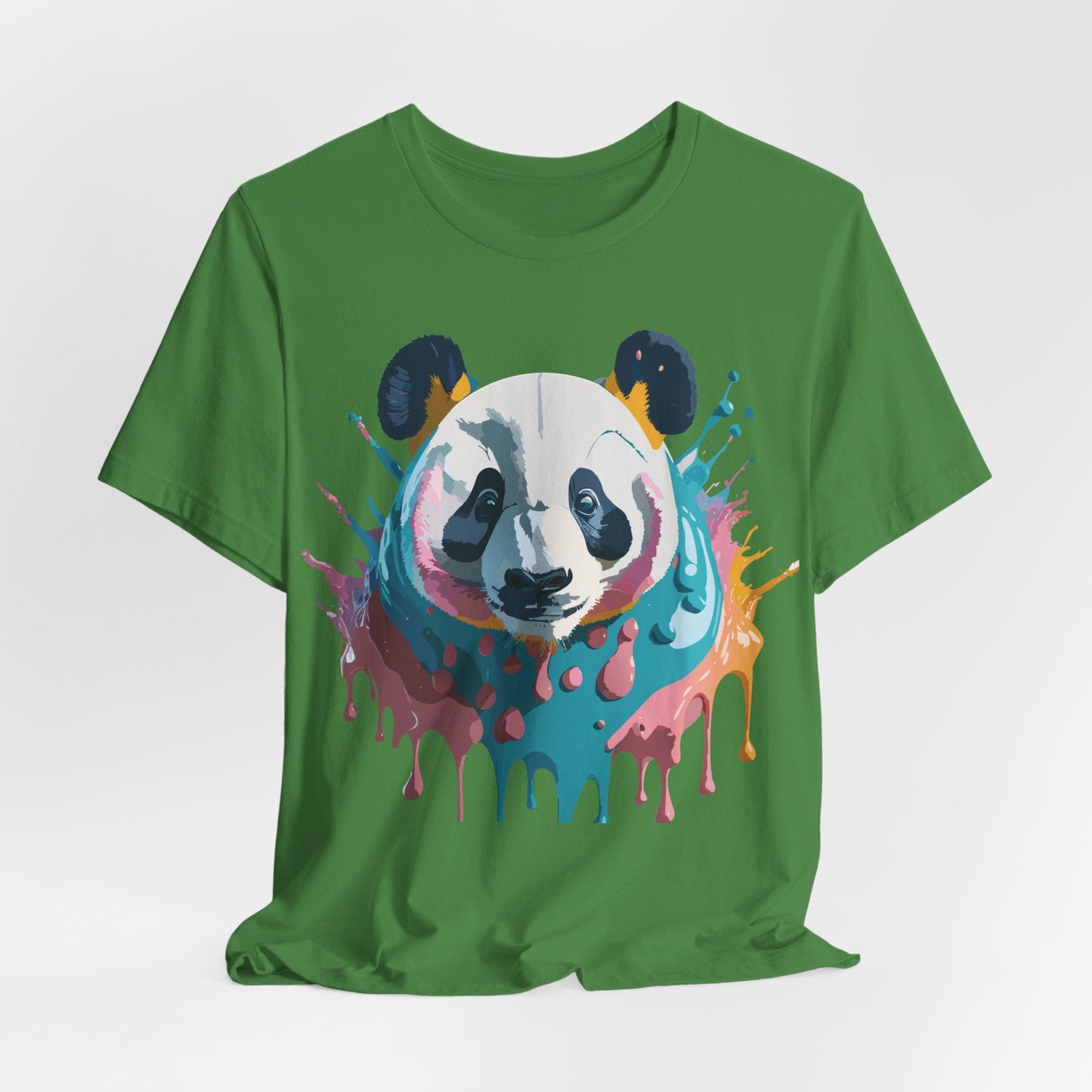 Panda Graphic Tee Unisex Short Sleeve Art Design By Adelpha Vintage Inspired Shirt