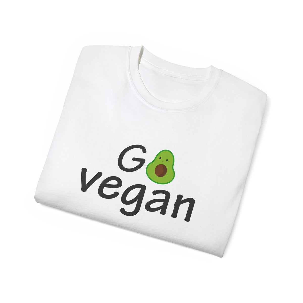 Go Vegan avocado graphic T-Shirt | plant based tee