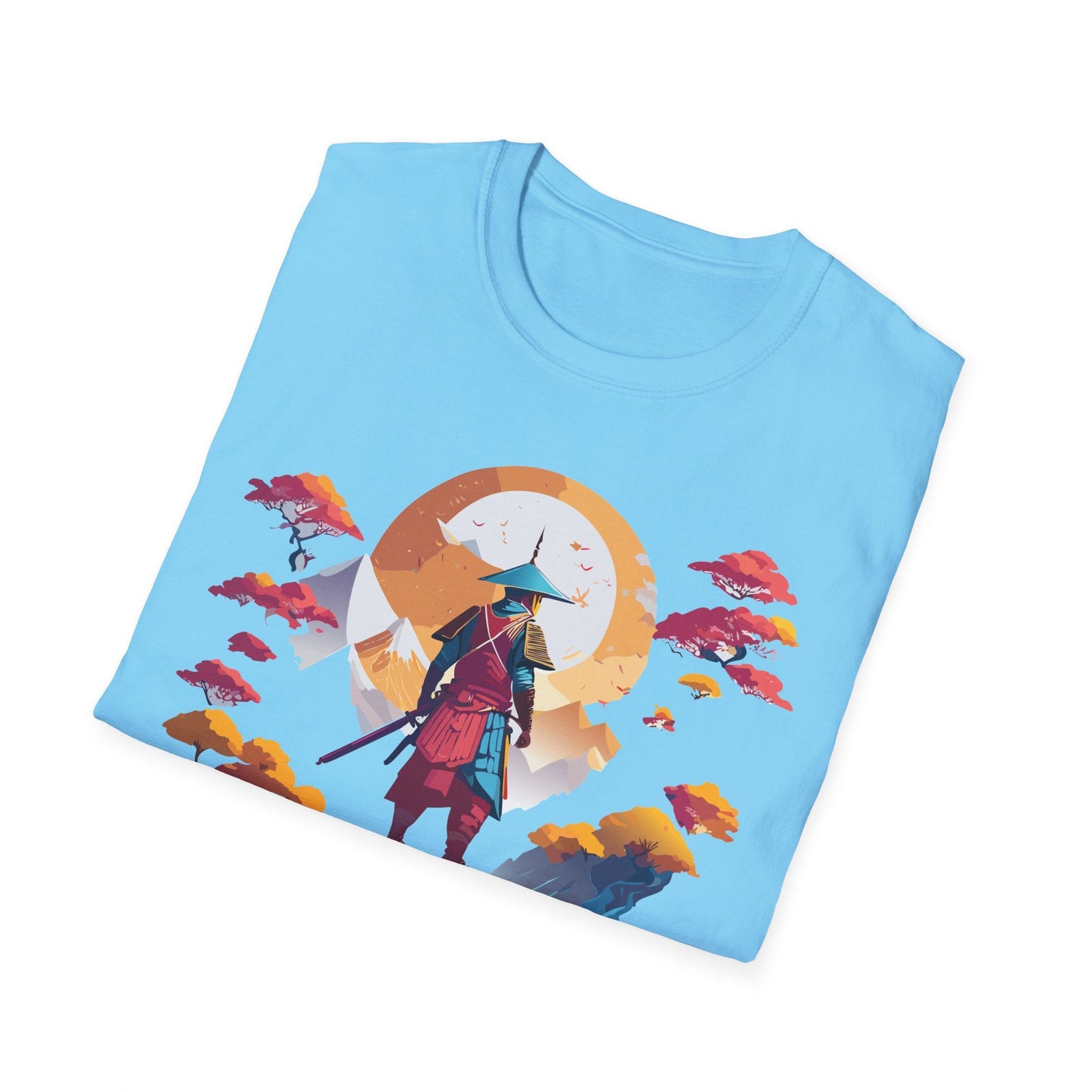 Gildan Softstyle 64000 Samurai T Shirt Unisex Cotton Tee With Samurai Design Relaxed Fit
