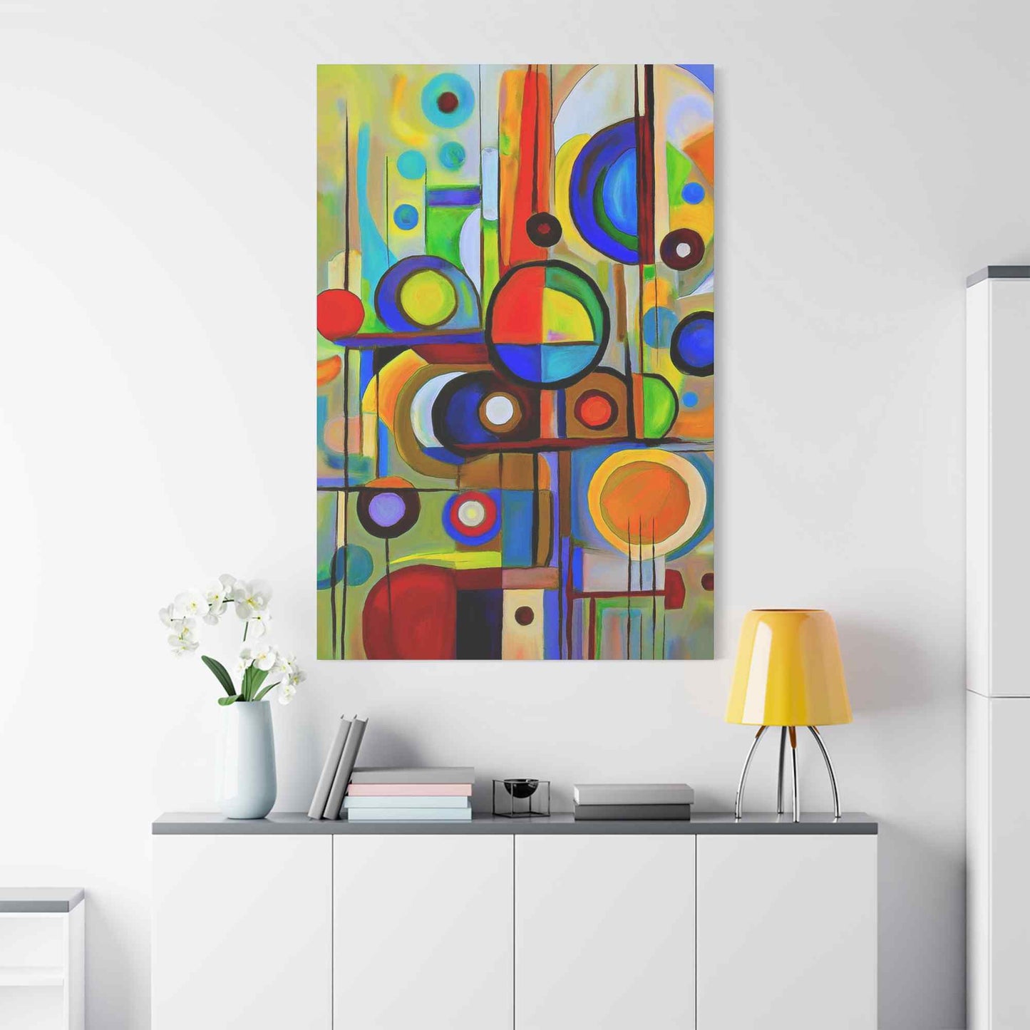 Abstract Painting Print Canvas 20x24,20x30,24x30, 24x32,24x36,30x40, 32x48,36x48,40x60 Pine-Wood Inner Frame ABS-14