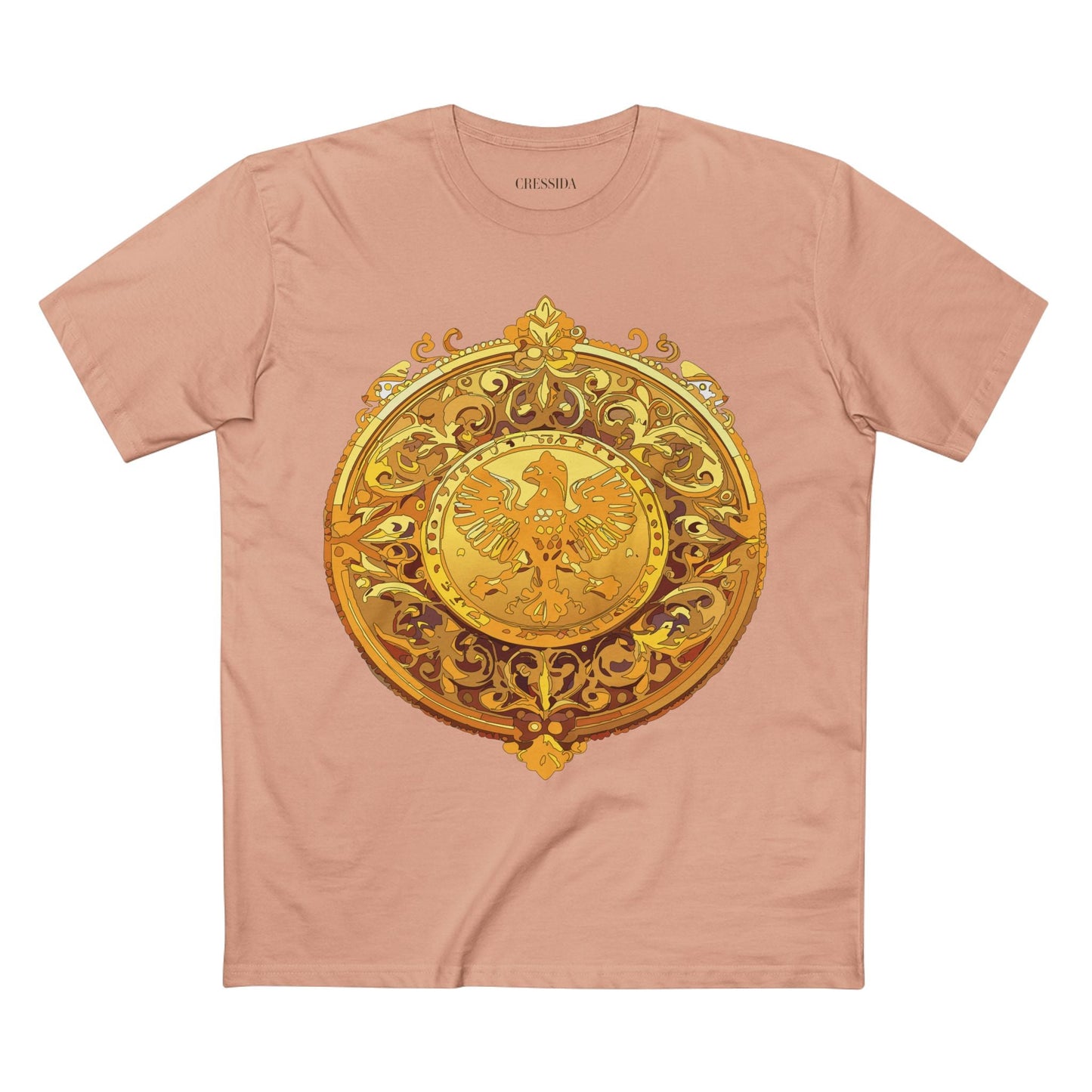 Antique Gold Coin Graphic Design T-Shirt Unisex 100 Cotton With Golden Print Artwork Tee 26