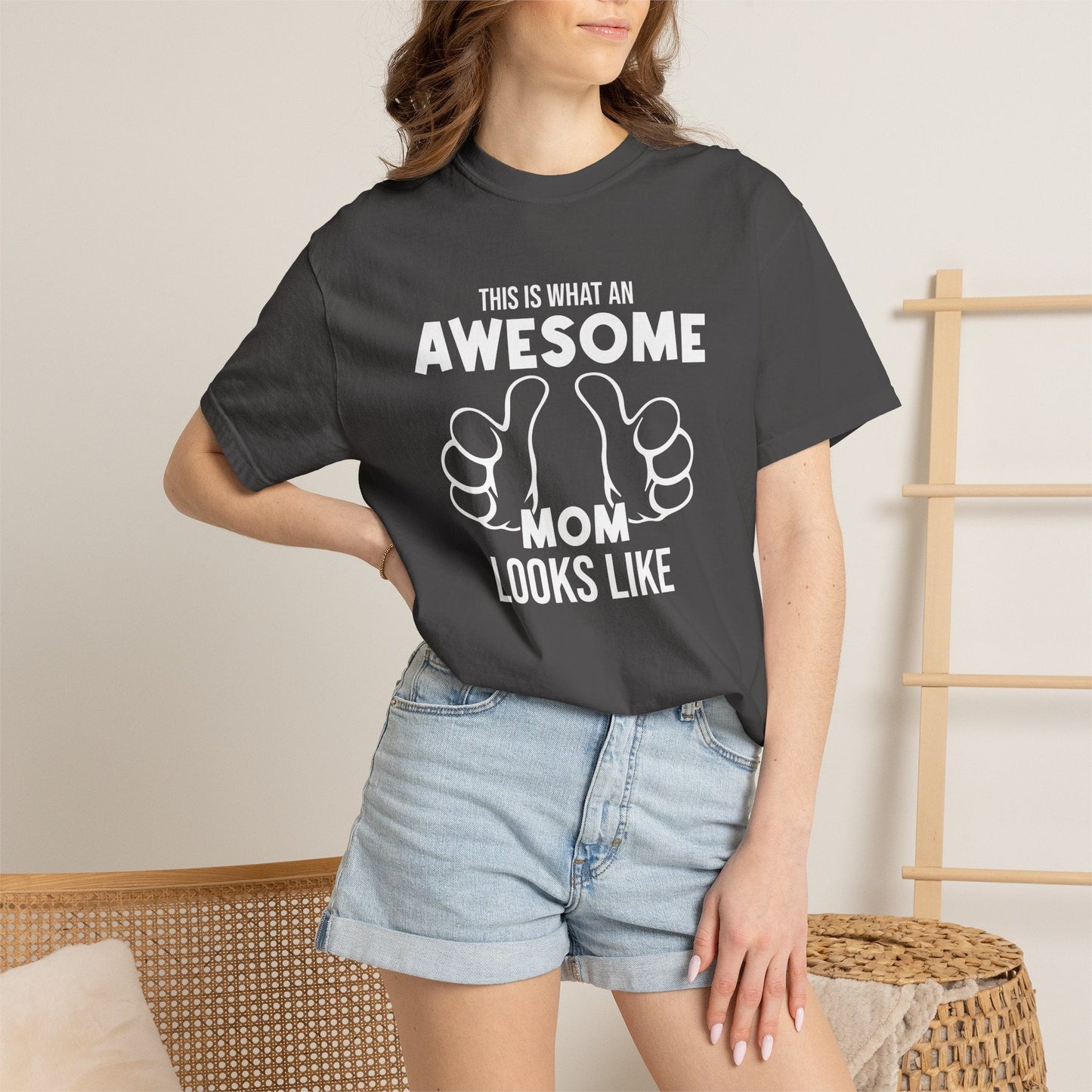 Mom T-shirt Mother's Day Mama Tee Unisex Comfort Colors Garment-Dyed Cotton h25