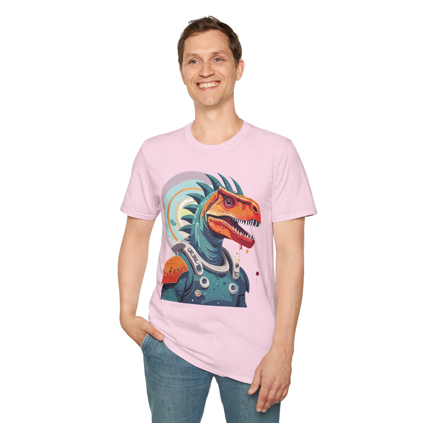 Alien Graphic Unisex Cotton Softstyle UFO Artwork Tee 4