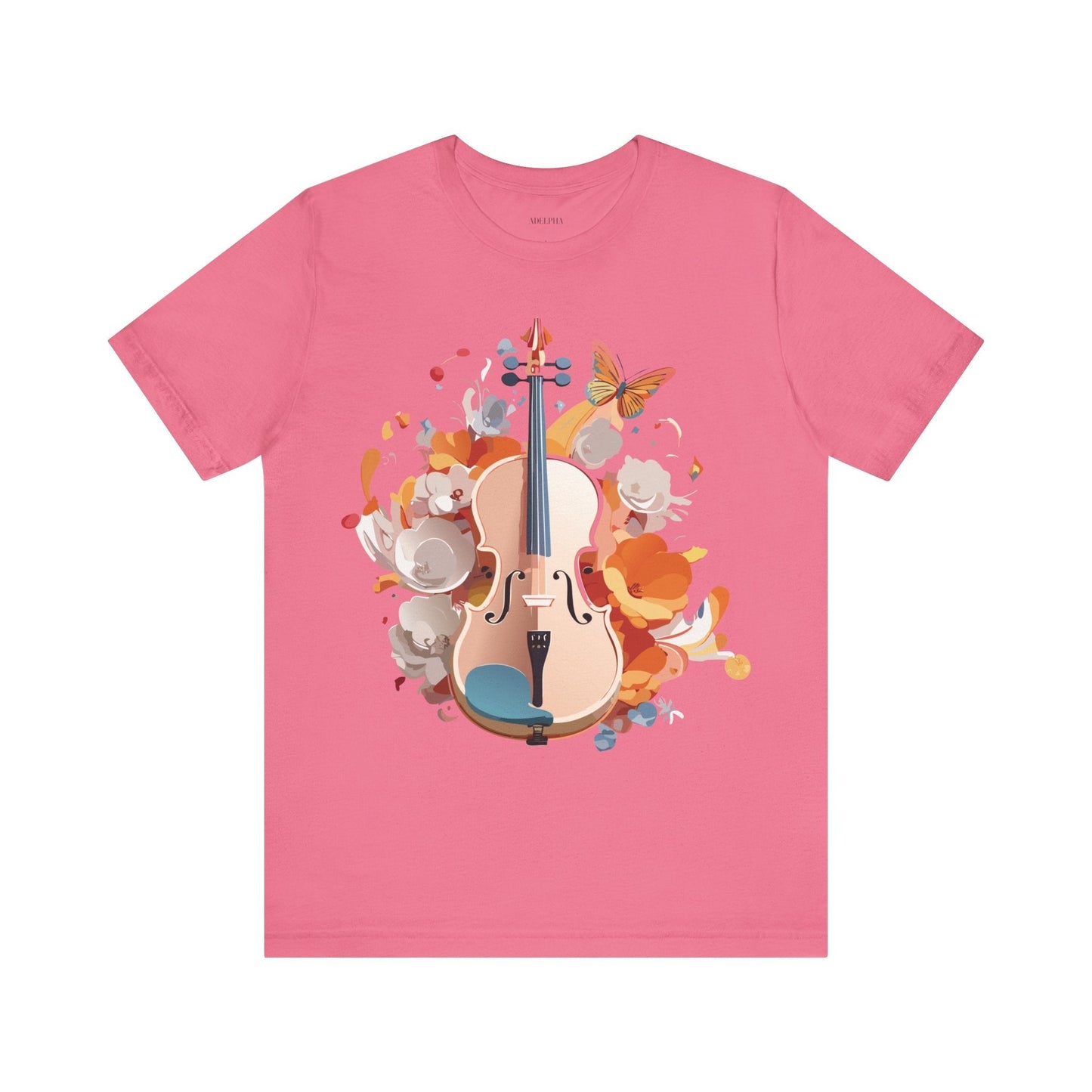 Music Graphic Unisex 100 Cotton Vintage Art with Musical Elements Tee 4