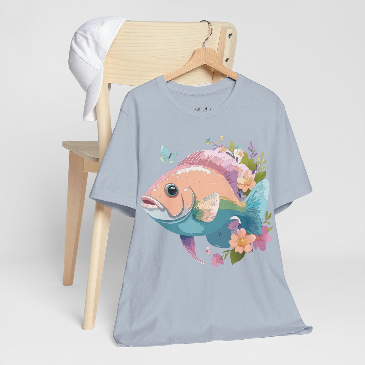 Adelpha Vintage Inspired Graphic Tee Unisex Jersey Short Sleeve Art Design Shirt
