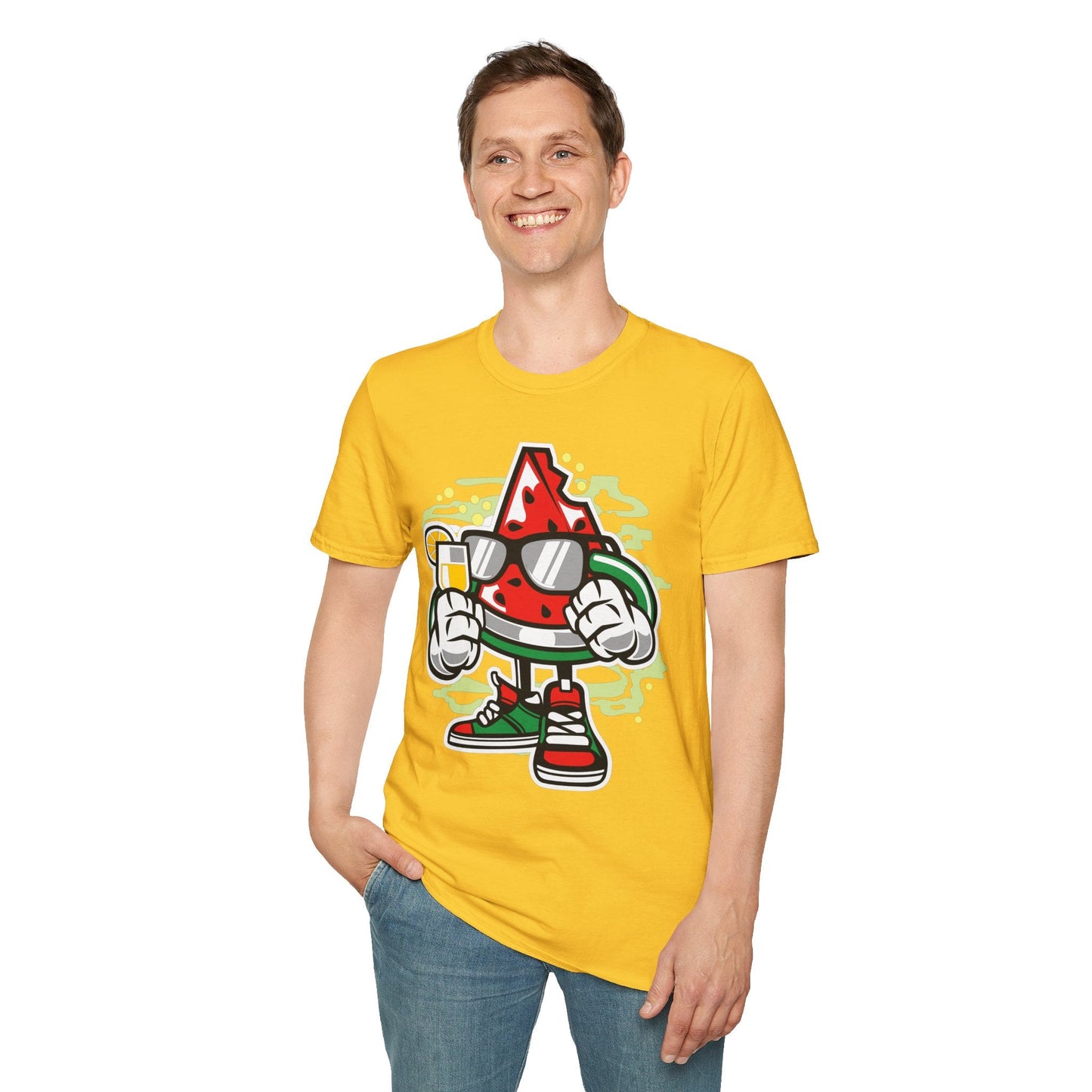 Cartoon T Shirt Animation T Shirt Funny Tee Shirt Unisex Gildan Softstyle 64000 Artwork