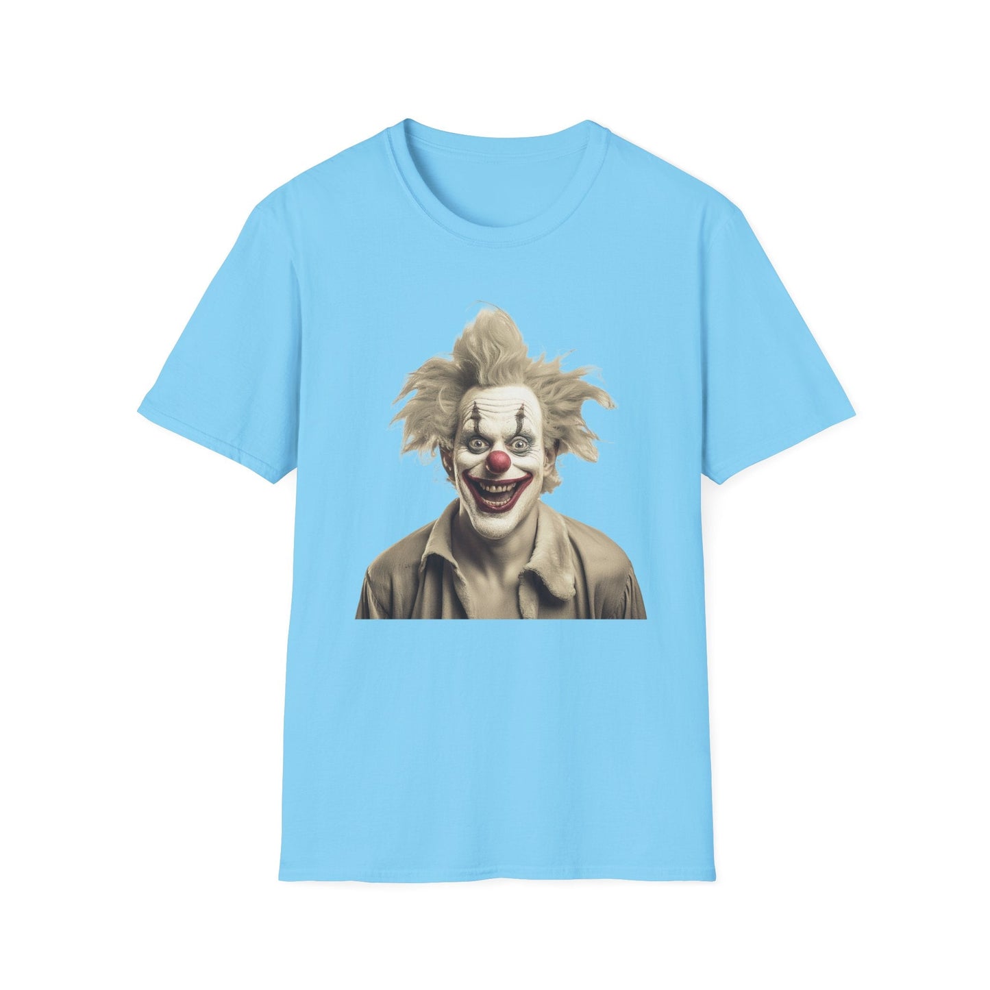 Clown Shirt Unisex T Shirt Funny Man Circus Shirt Scary Man Shirt Softstyle Gildan 64000