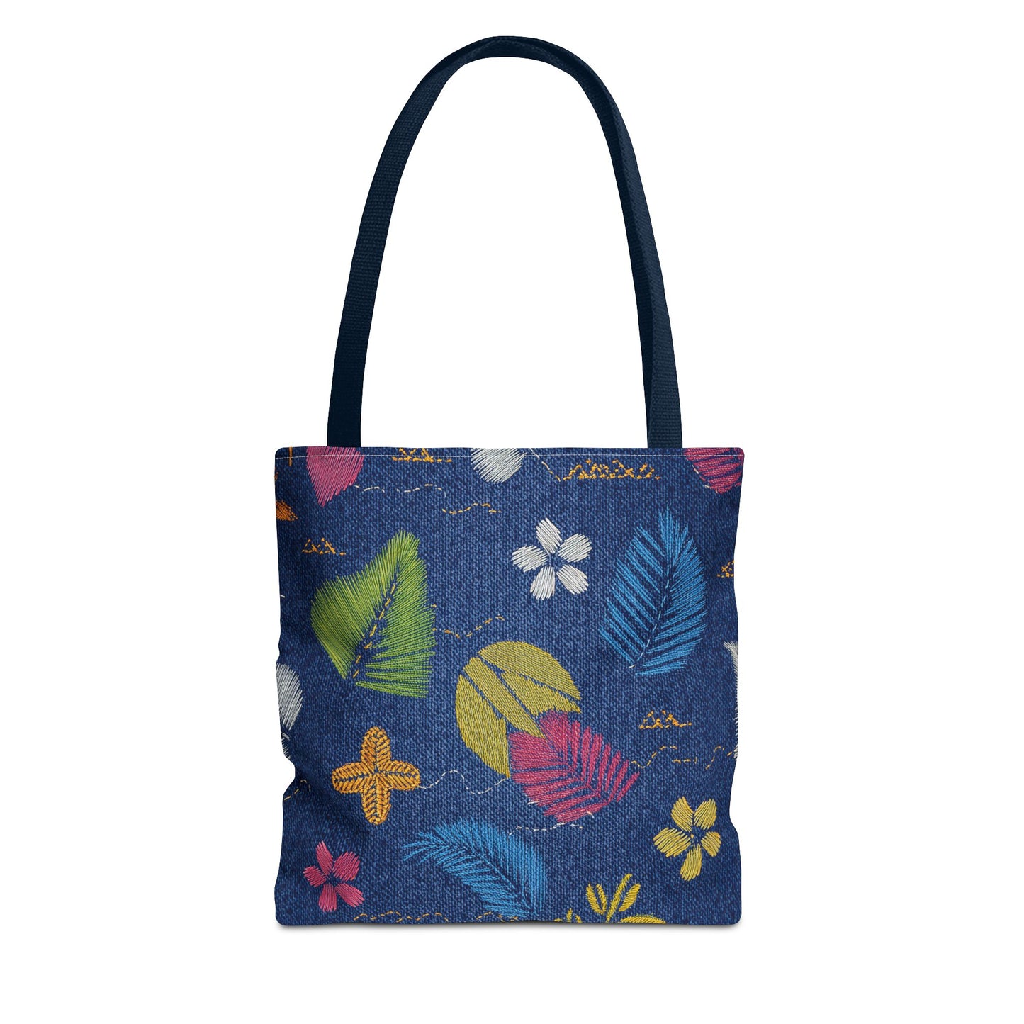 Denim Fabric Imitation Print Unisex Canvas Bag Poly Spun 3 Sizes Tote Bag 182-10