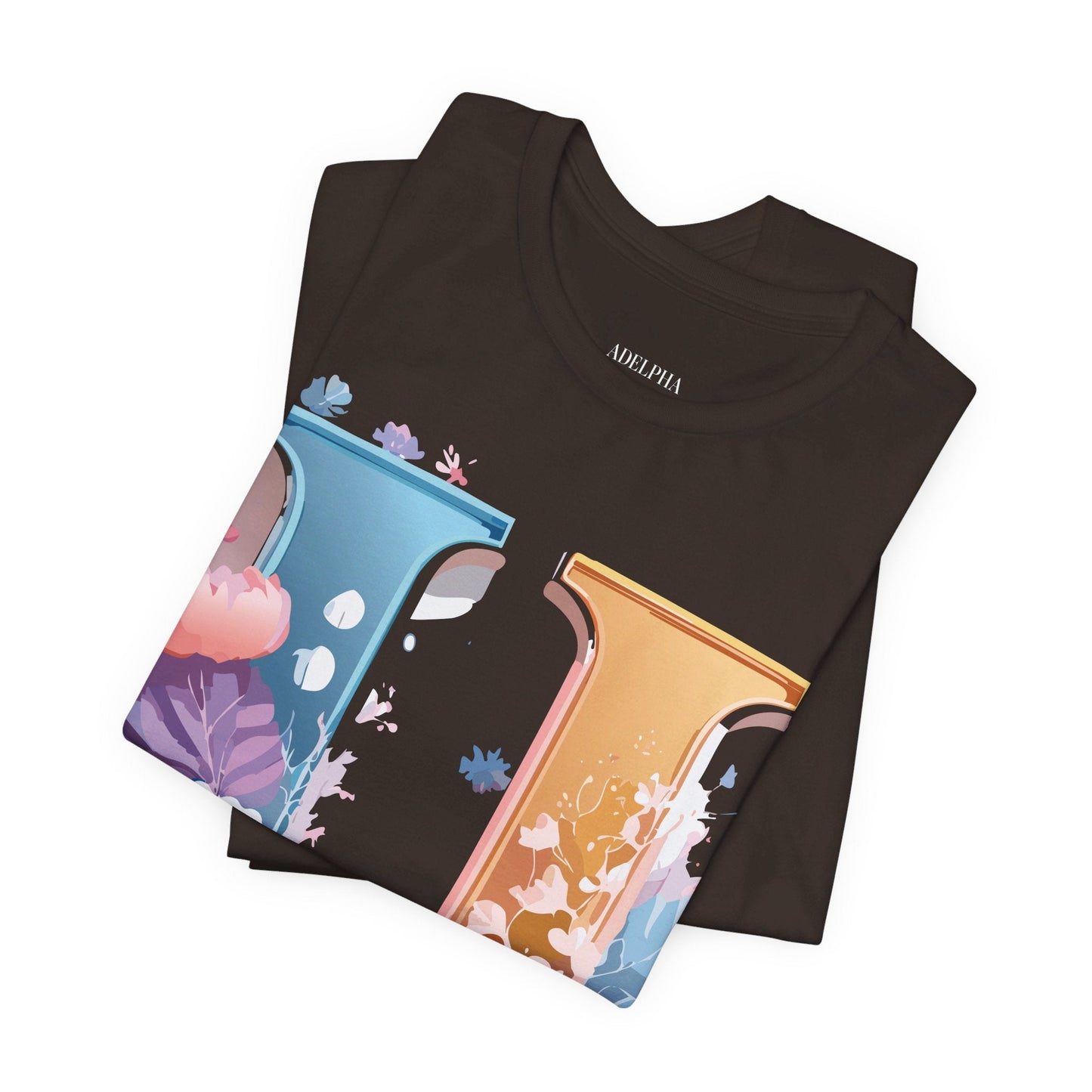 Letter U Graphic Tee Unisex Jersey Short Sleeve Premium Adelpha Art Design Shirt
