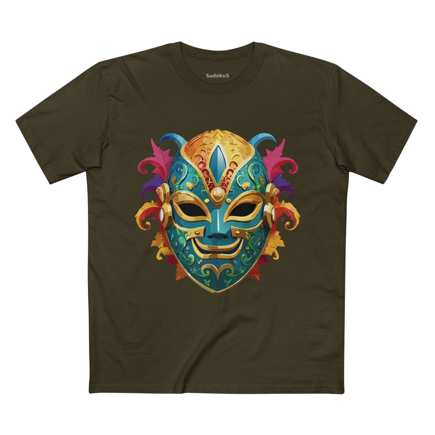 Mask Graphic Unisex 100 Cotton Staple Tee 20