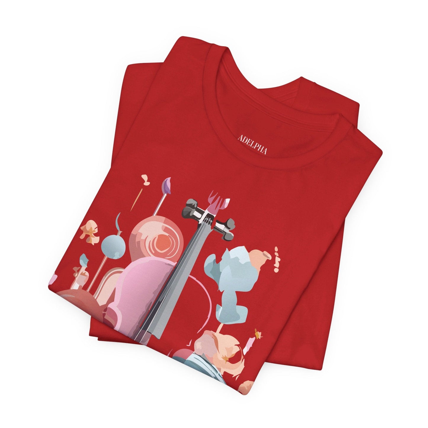 Adelpha Music Graphic T Shirt Unisex Short Sleeve Tee Vintage Inspired Artwork Edition