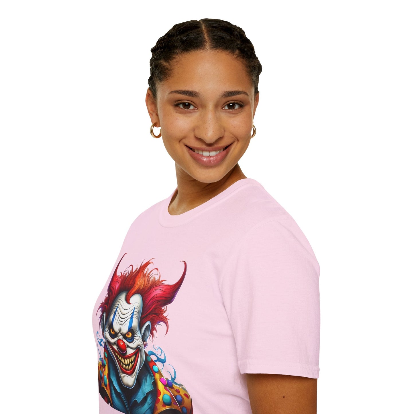 Clown Shirt Unisex Tee Circus Shirt Funny Man Shirt Scary Man Tee 100 Percent Cotton Gildan 64000