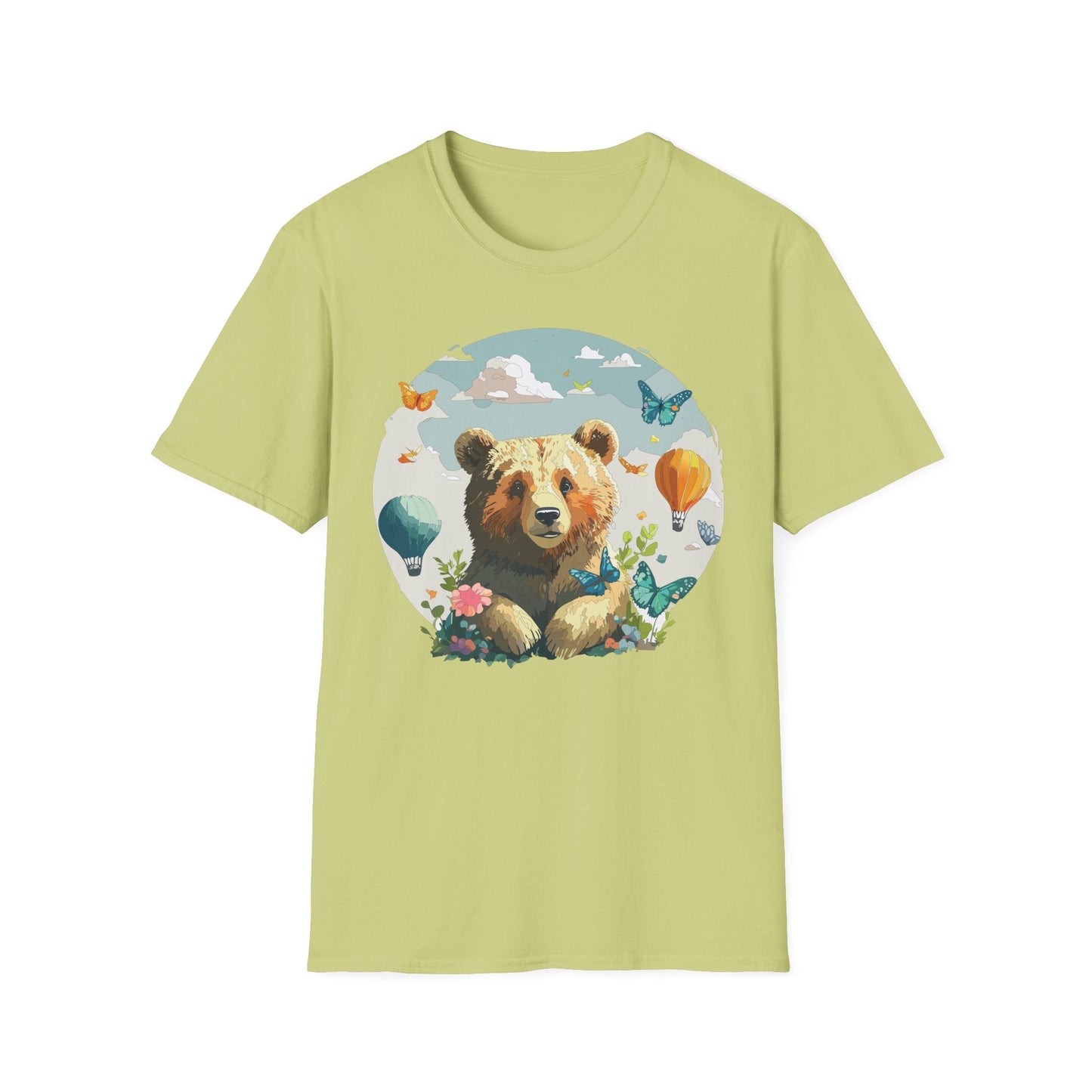 Bear T Shirt Unisex Teddy Bear Tee Softstyle 64000 Breathable Everyday Wear For All Ages