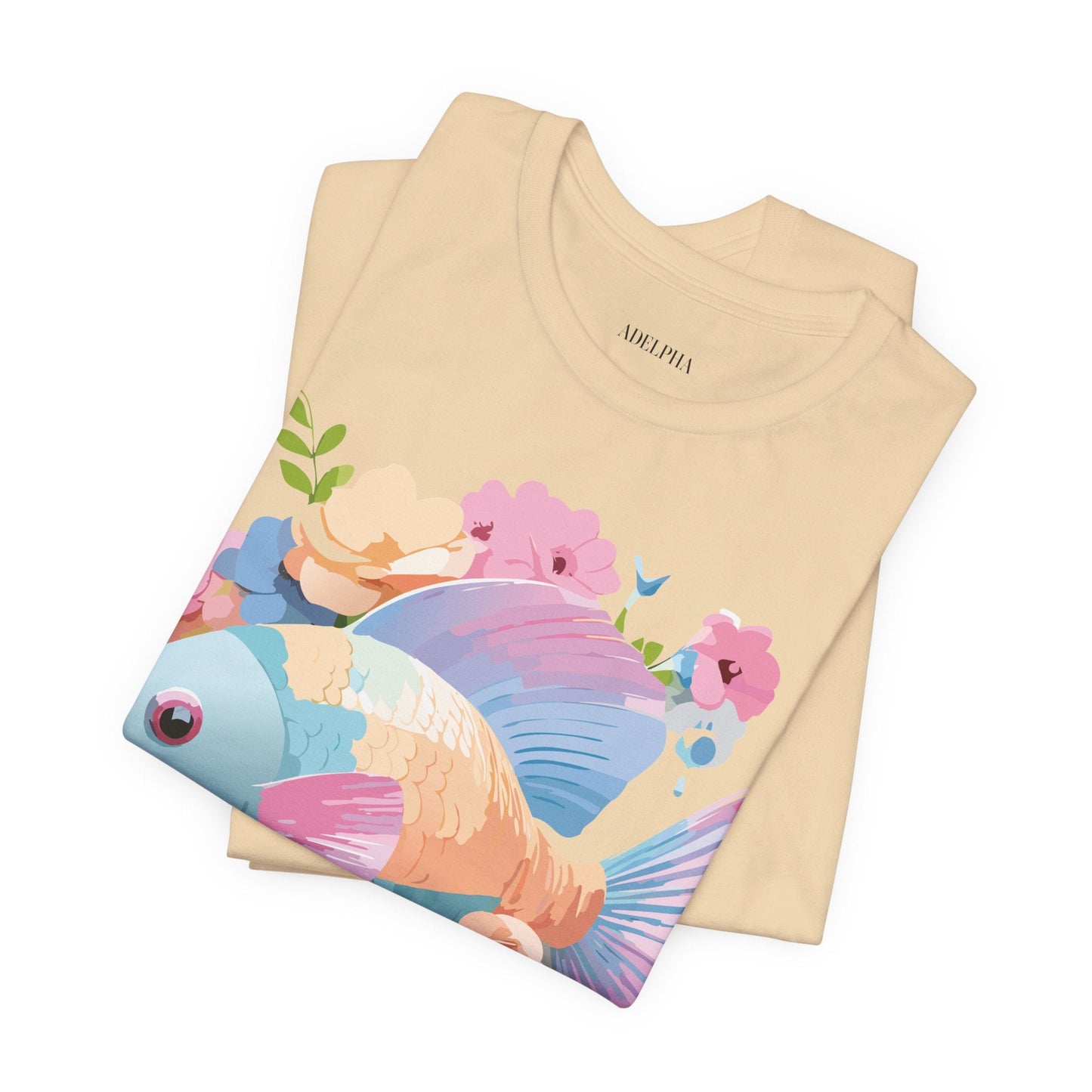 Fish Graphic Unisex 100 Cotton Vintage Artwork Tee 1