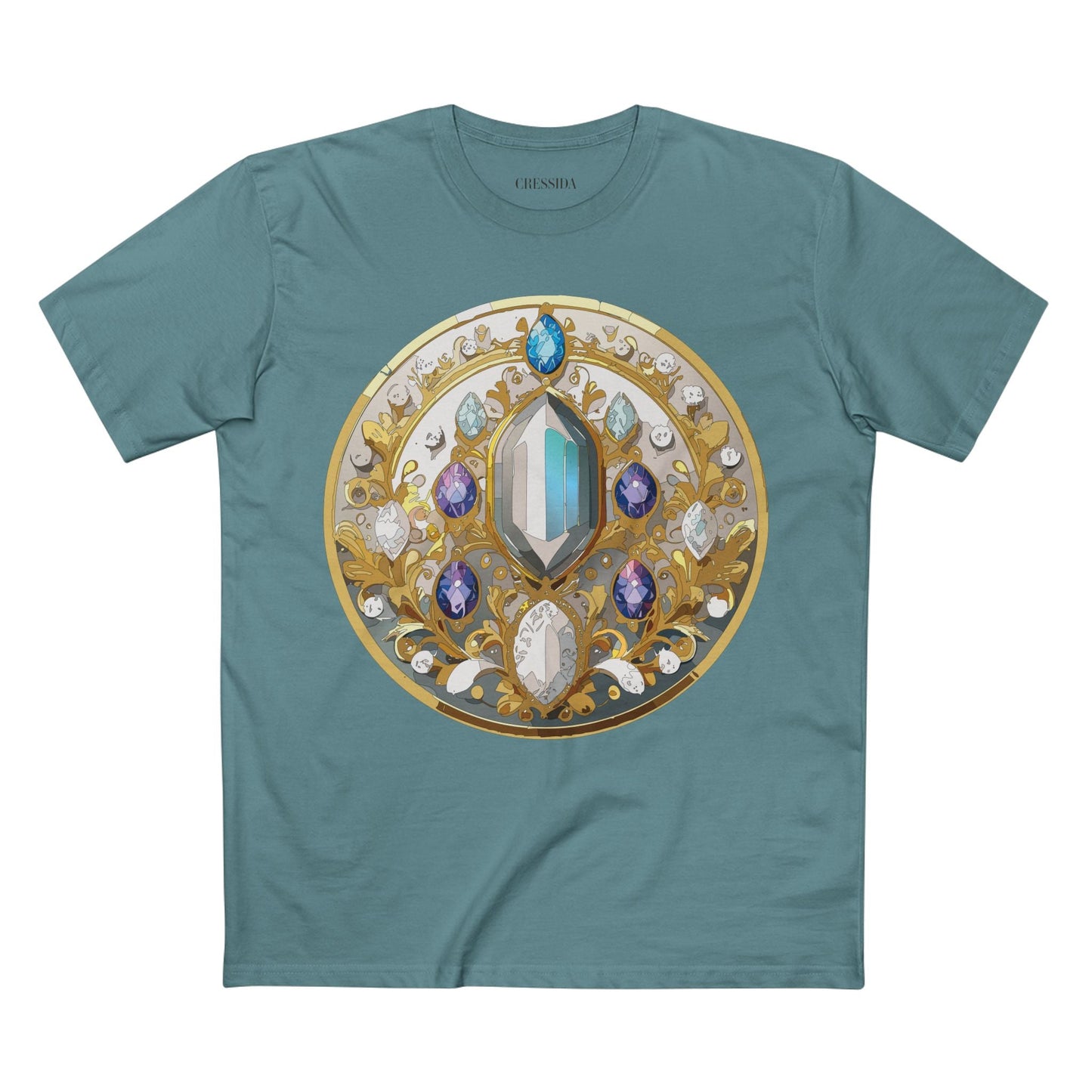Medallion Graphic T-Shirt Unisex 100 Cotton With Gold Art Design Medal Tee 15