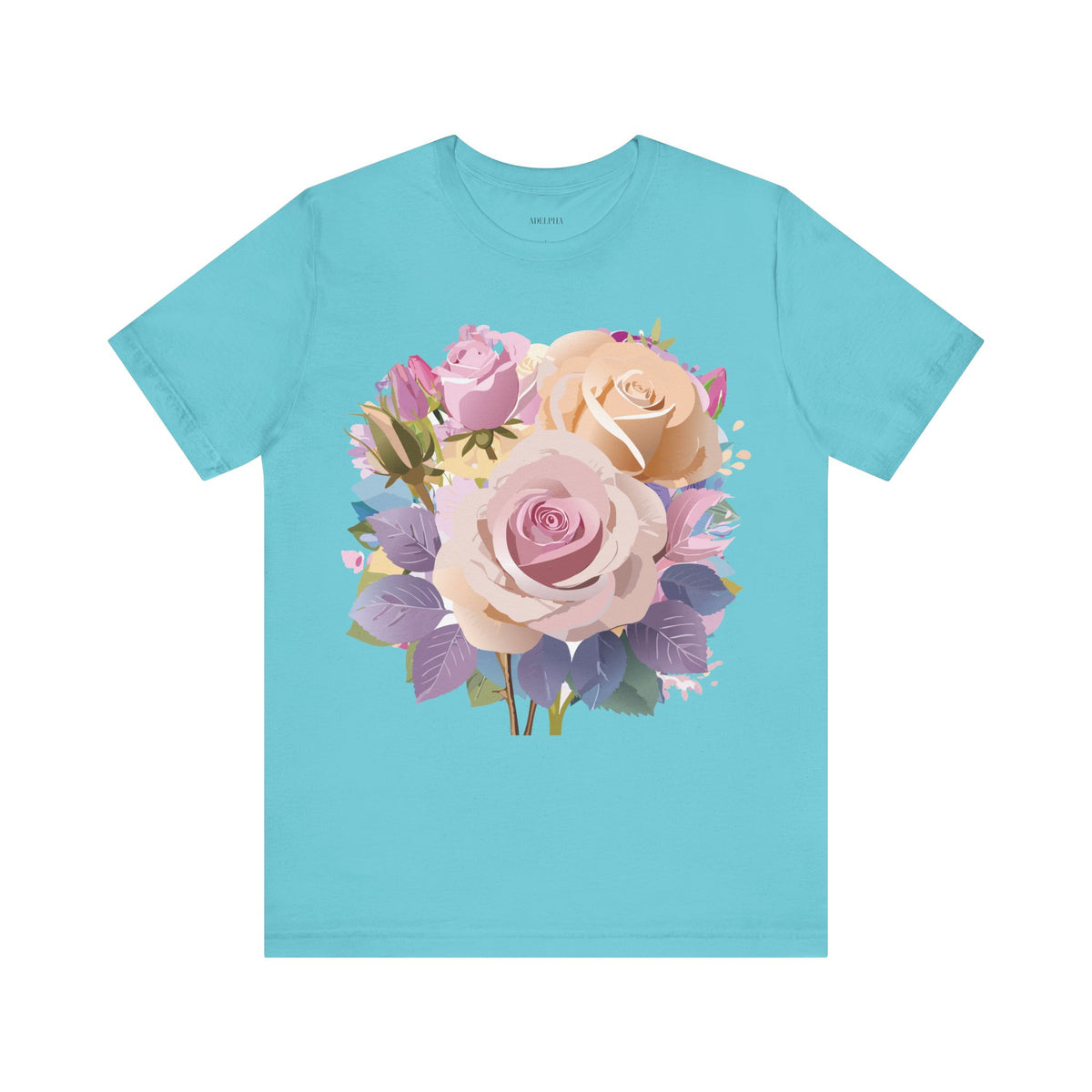 Floral Graphic Tee Shirt - Bella+Canvas Unisex 100 Cotton 28