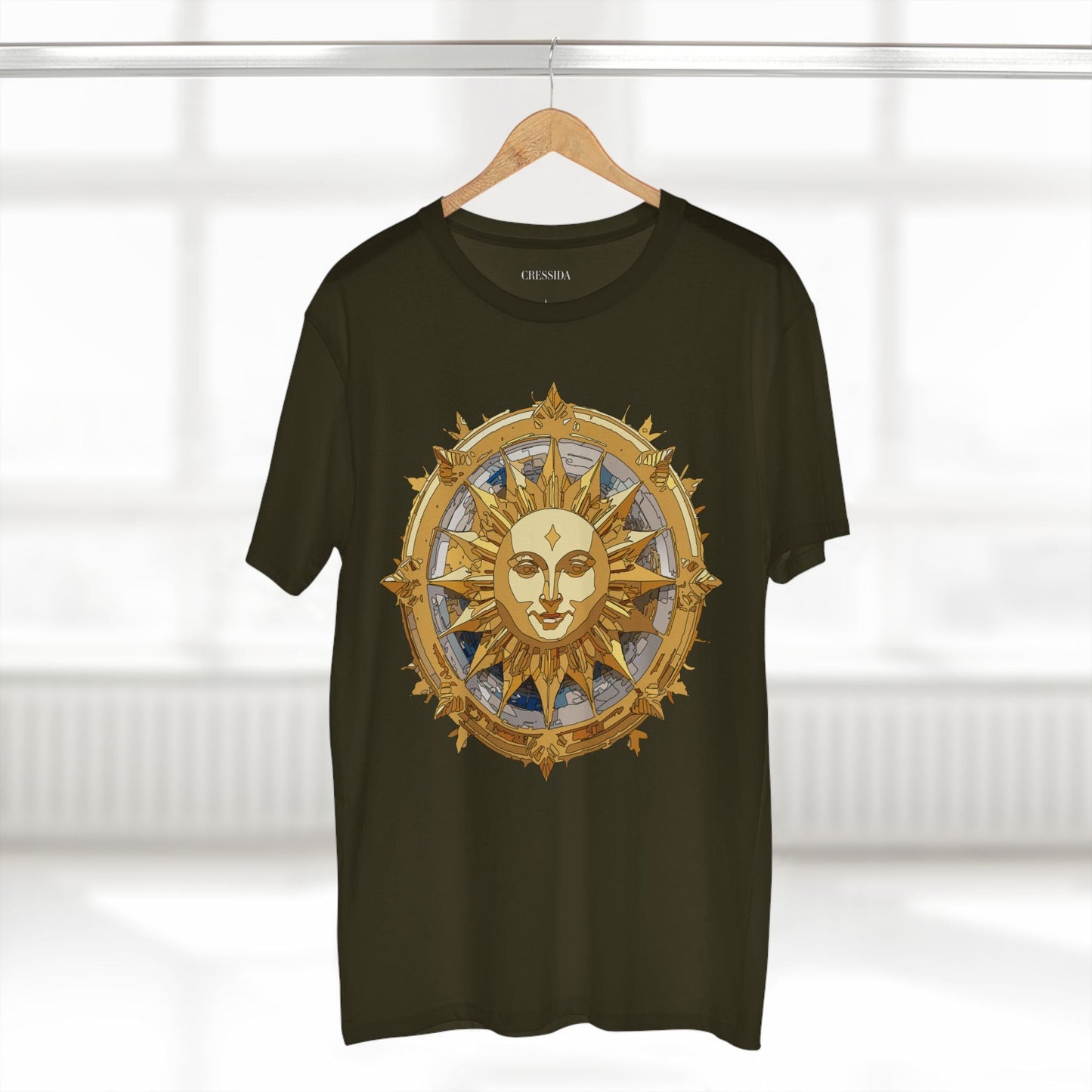 Gold Sun Graphic Unisex 100 Cotton T-Shirt with Golden Art Design 20