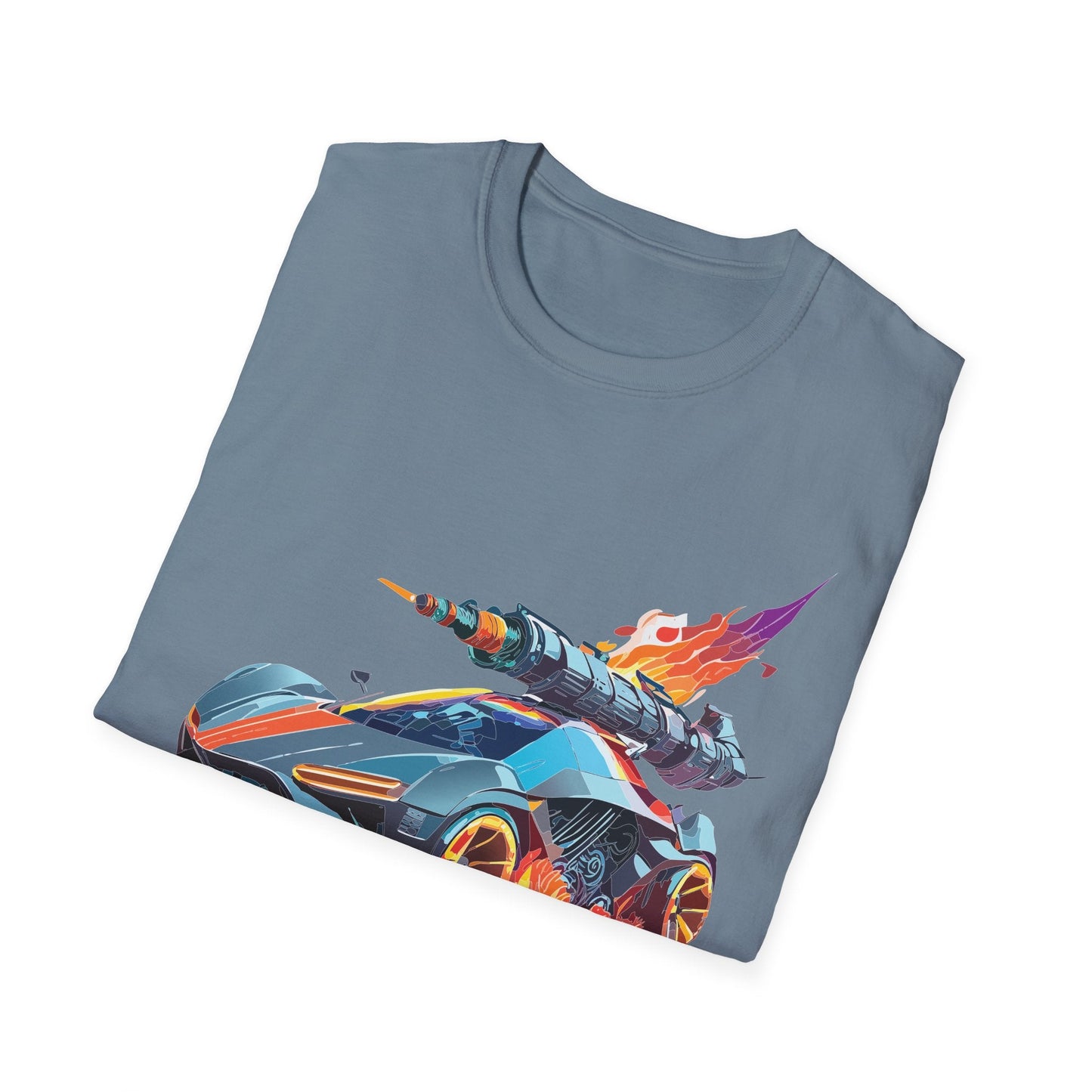 Car T Shirt for Car Lovers Unisex Softstyle Tee 64000 Hot Wheels Design Shirt with Cars