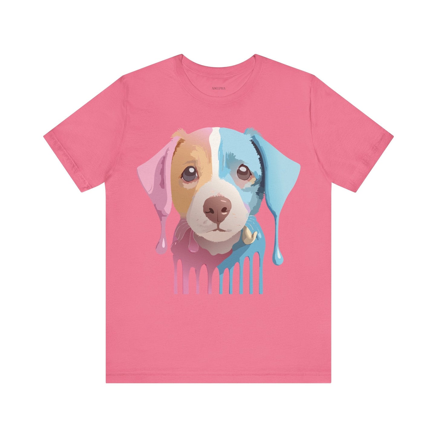 Unisex Dog Graphic Tee With Vintage Inspired Artwork By Adelpha Short Sleeve Casual Shirt