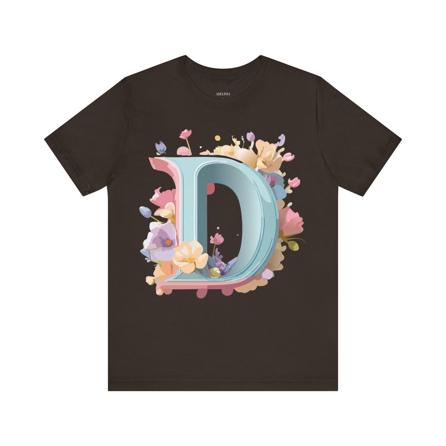 Letter D Graphic Tee Unisex Jersey Short Sleeve By Adelpha Vintage Inspired Artwork