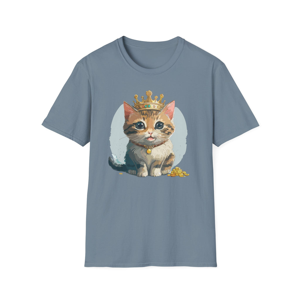 Queen Cat crown kitten shirt | Cat Illustration T-Shirt