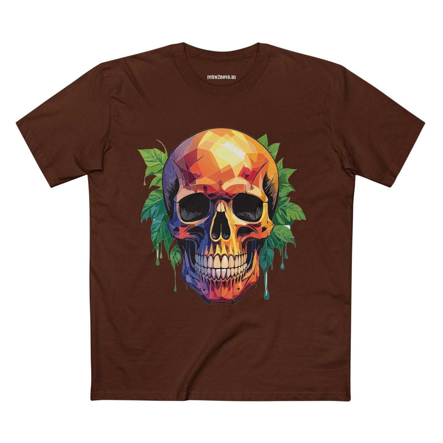 Skull and Skeleton Shirt Unisex Premium Cotton Tee with Original Art Design Retro2Nova Collection